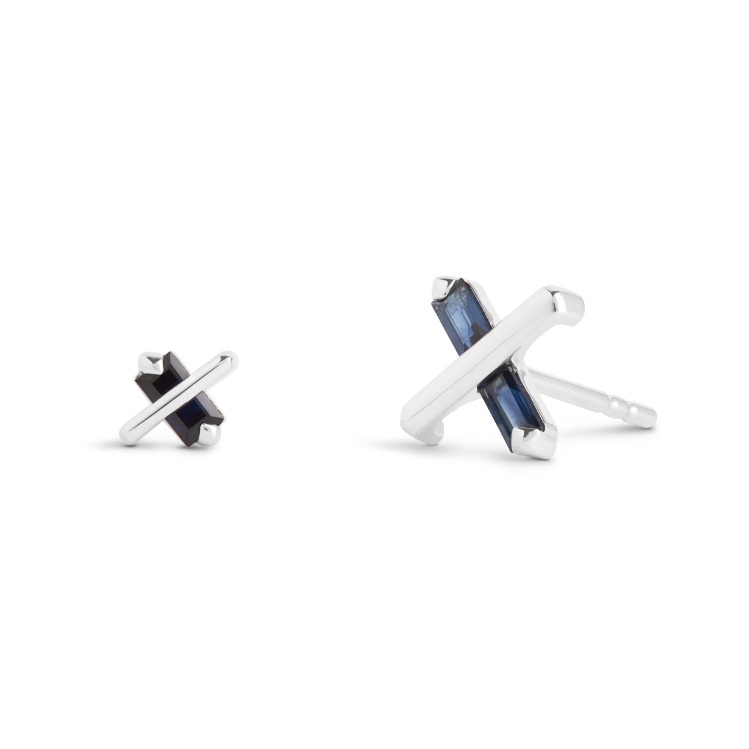 Butterfly Kiss Earrings - September - Sapphire - Silver