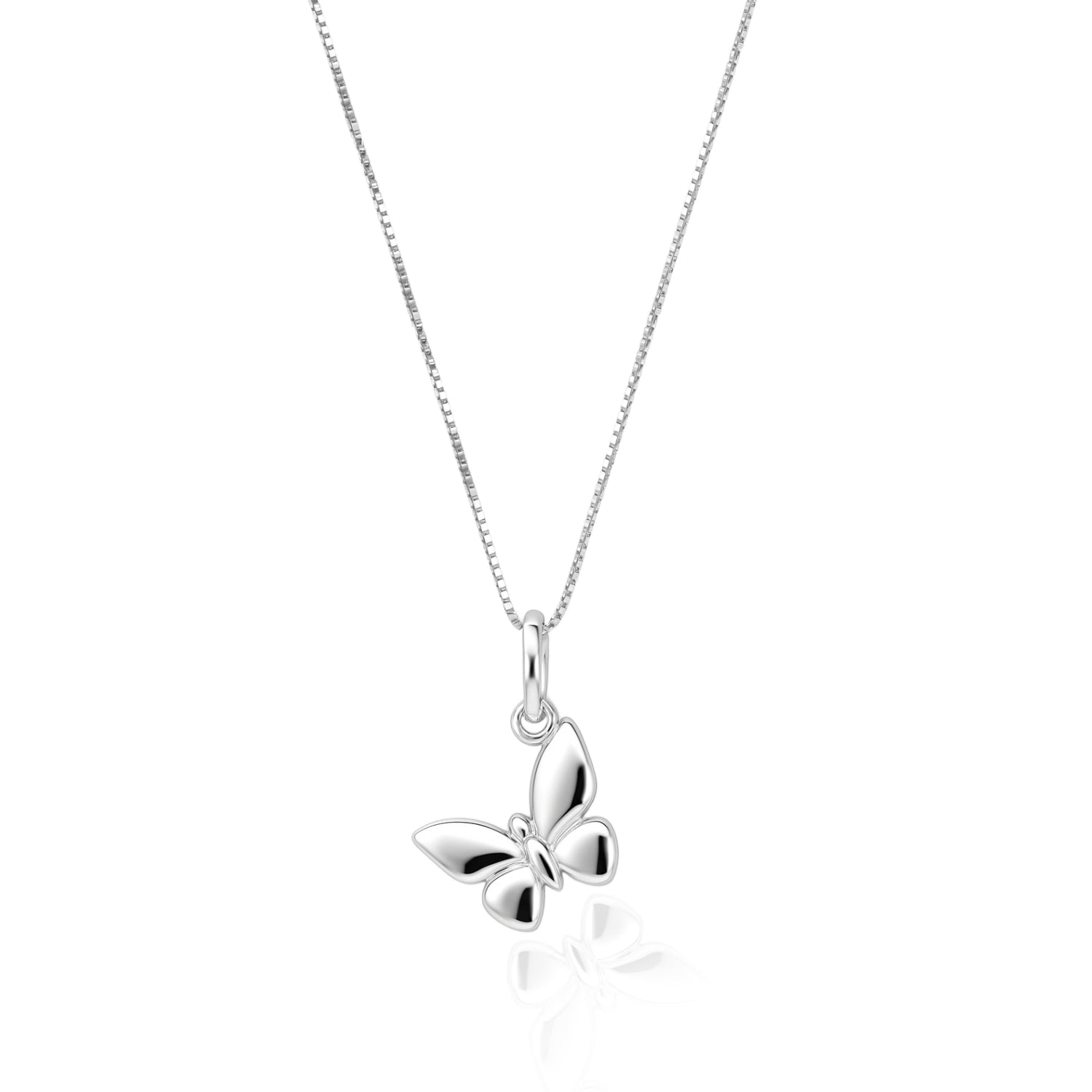 Butterfly Necklace In Sterling Silver Unaloe