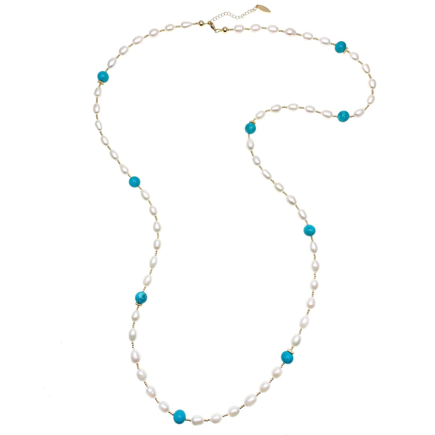 Freshwater Pearls With Amazonite Multi-Way Necklace