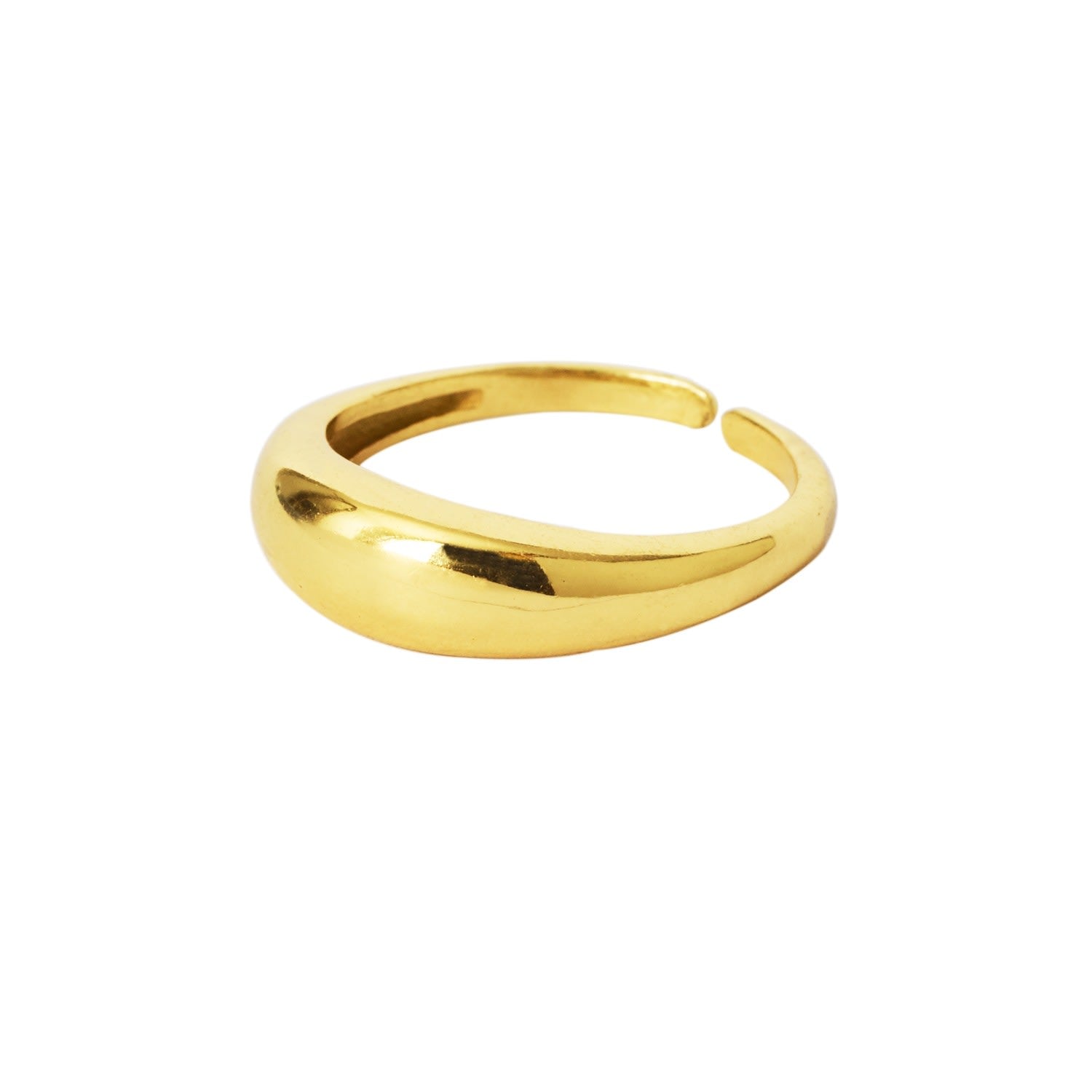 By Your Side Adjustable Gold Vermeil Ring