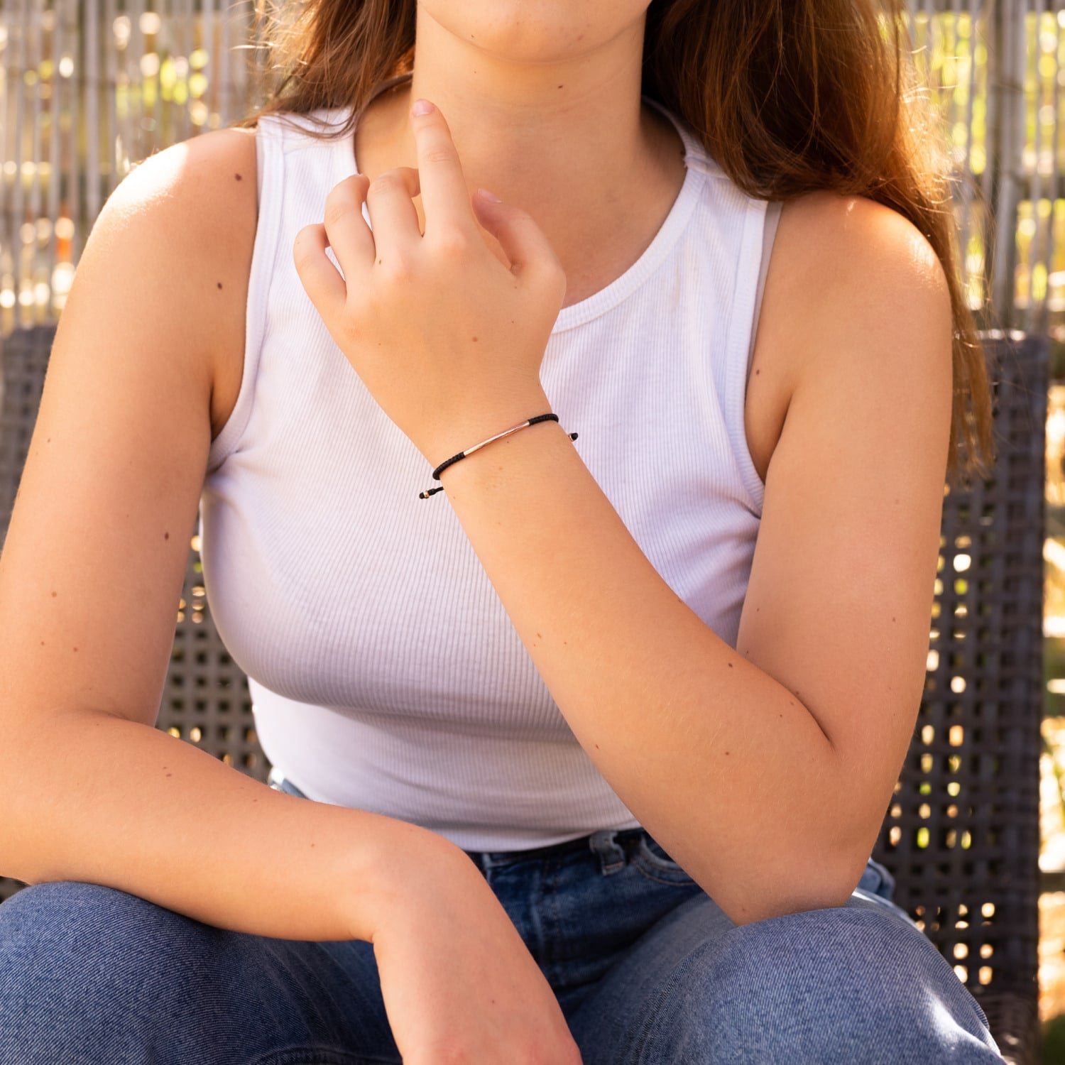 Bridge Gold Rope Bracelet For Women - Adjustable Durable & Vegan