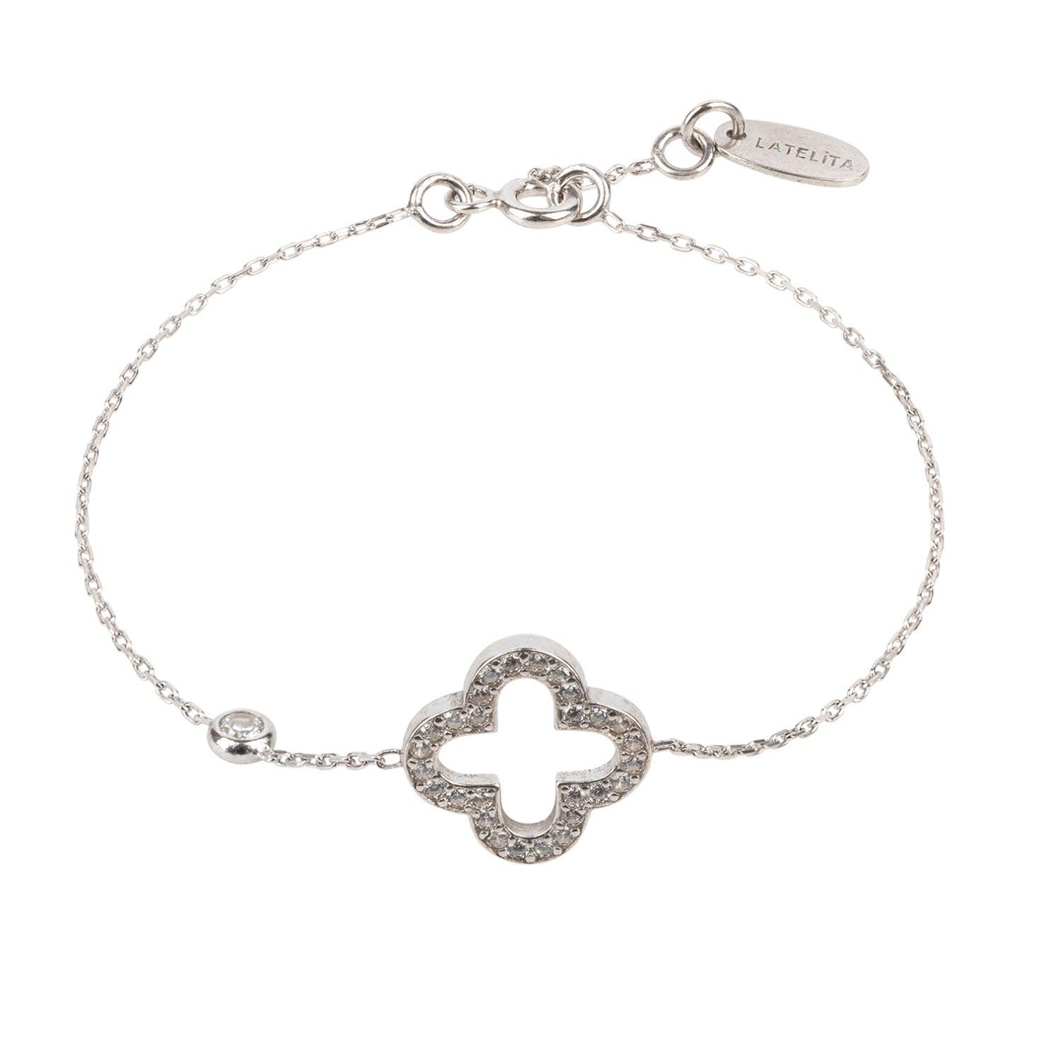 Byzantine Clover Bracelet Silver
