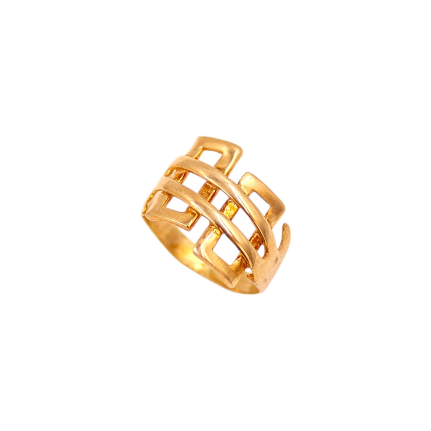 Byzantine Monogram Texture Ring