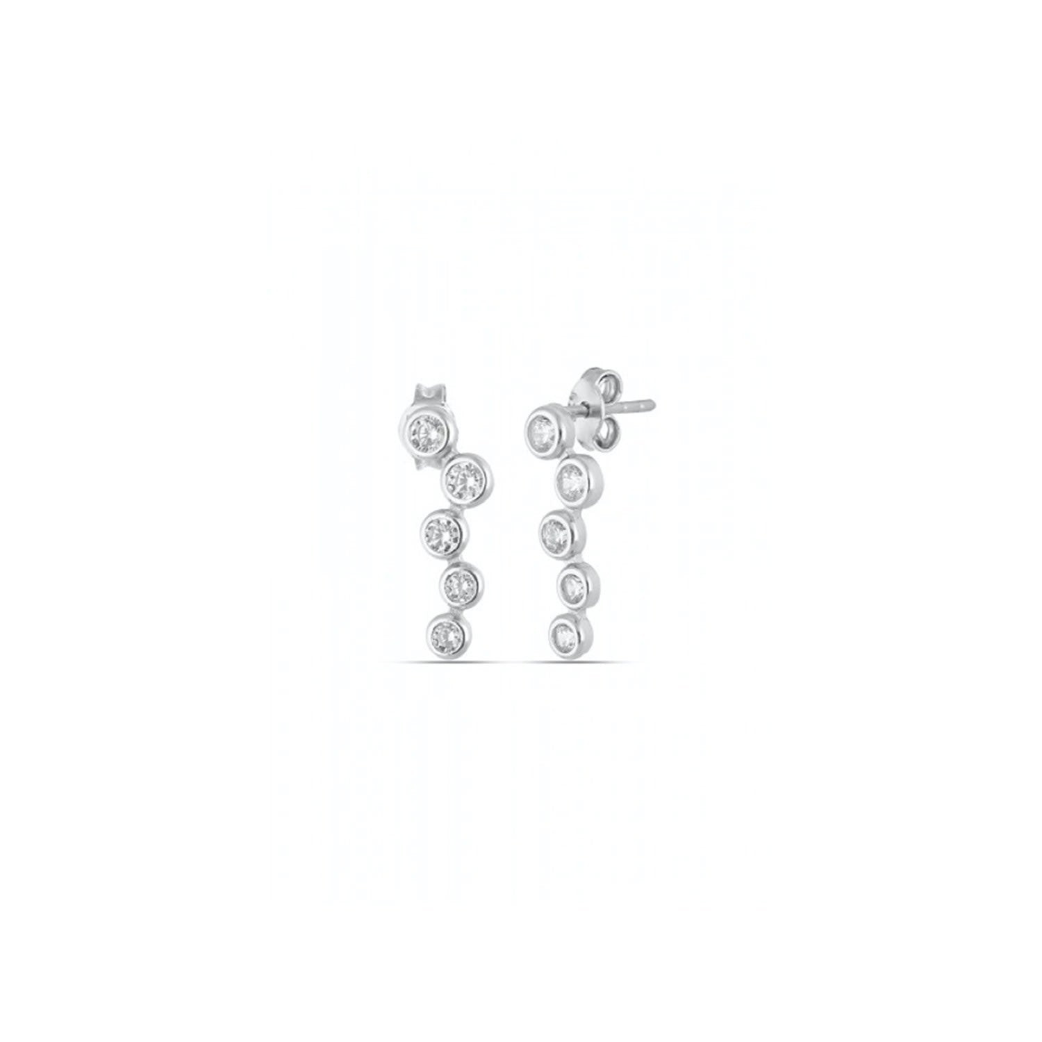 Star Cluster Stud Earring Sterling Silver