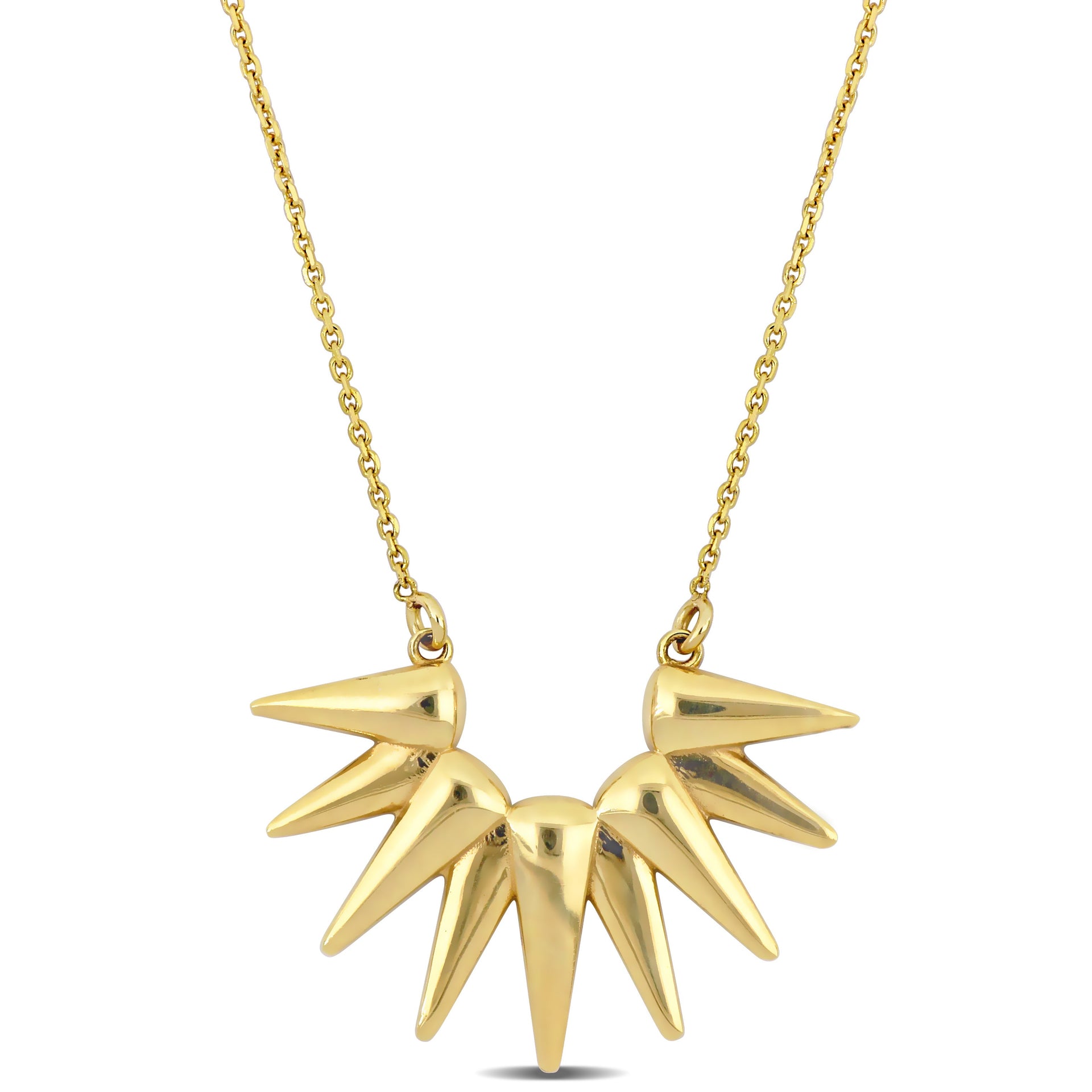 Mimi & Max Sun Ray Necklace in 14k Yellow Gold - 16.5+1 in