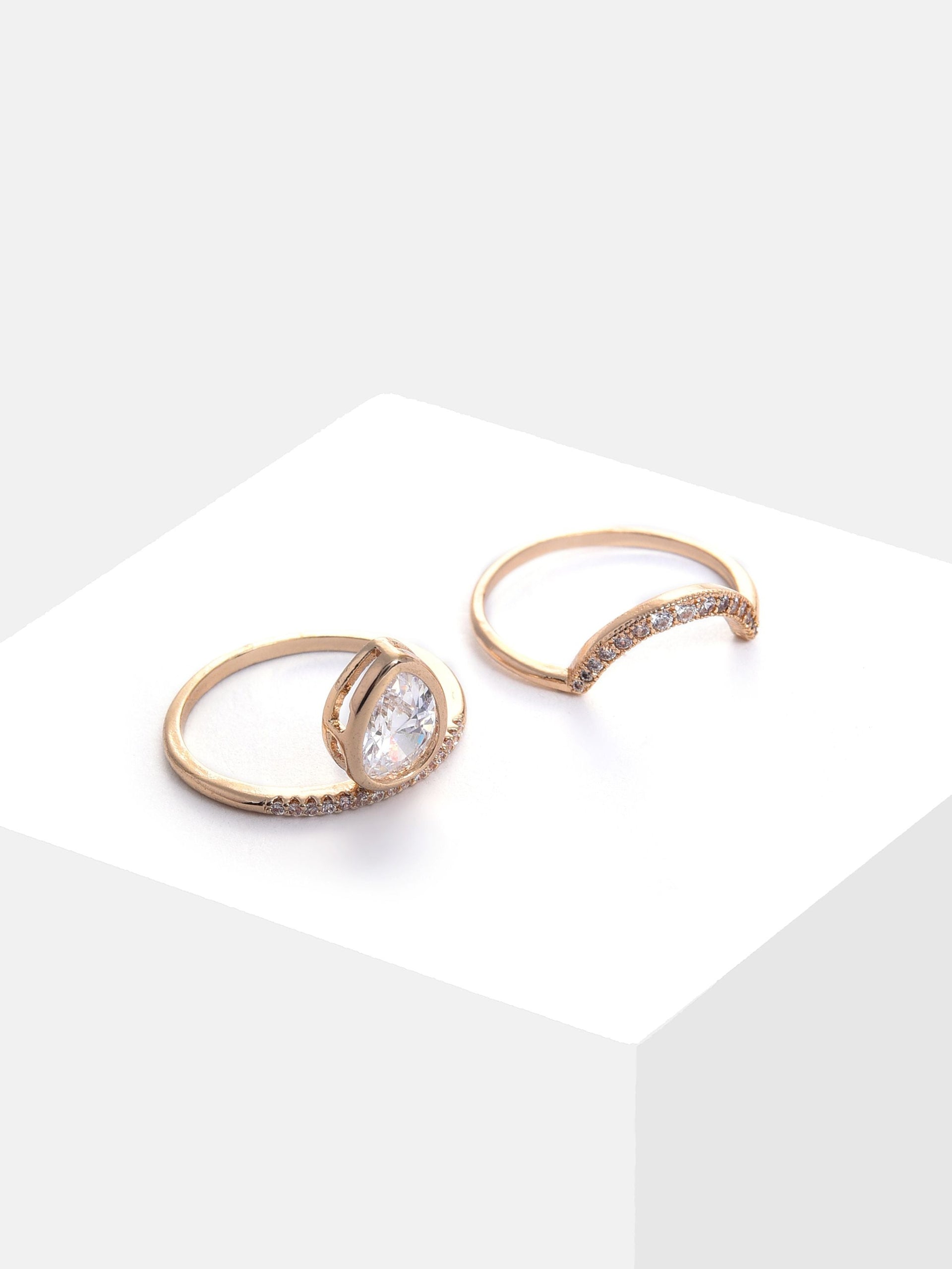 Gold Plated Stone Designer Ring