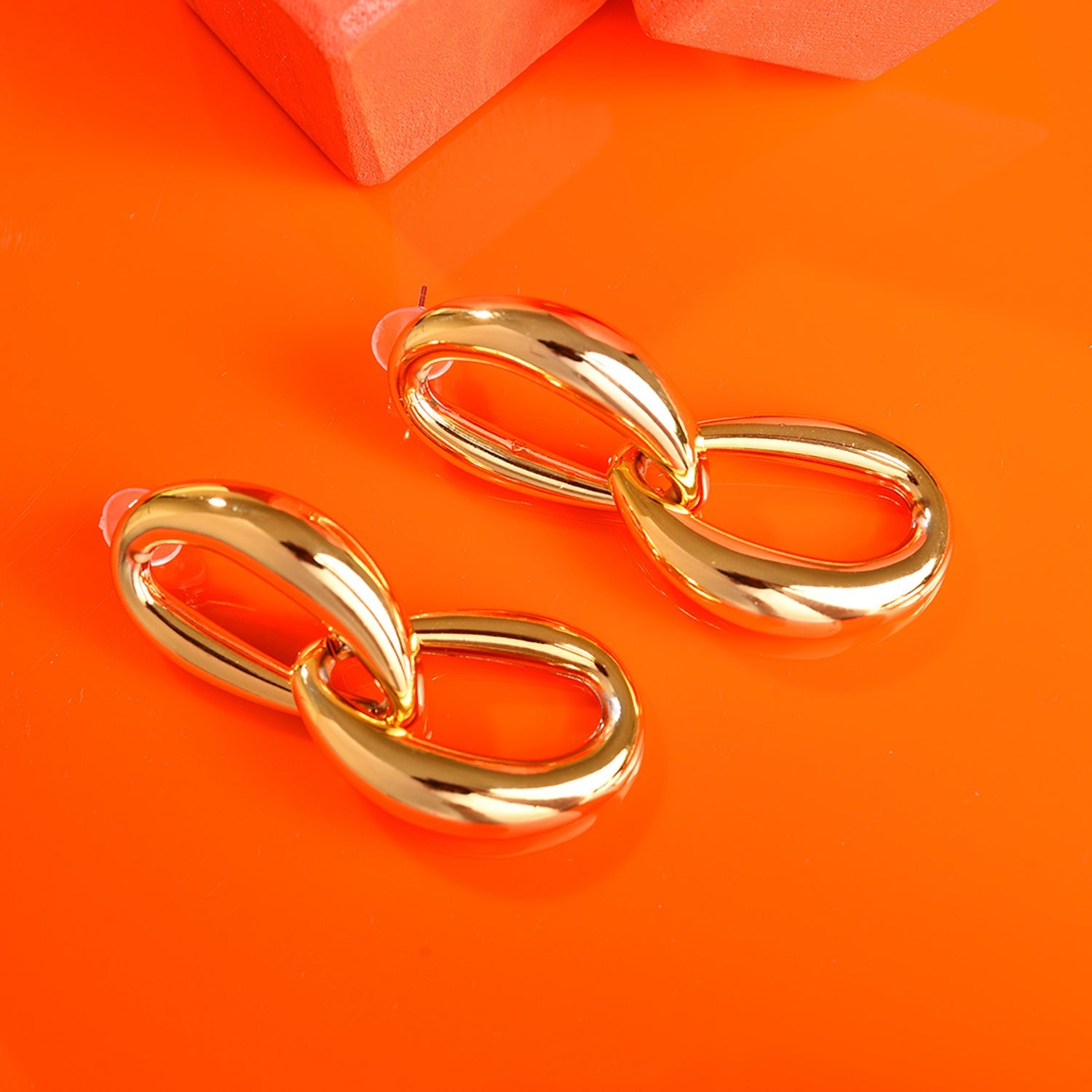 Gold Plated Designer Drop Earring