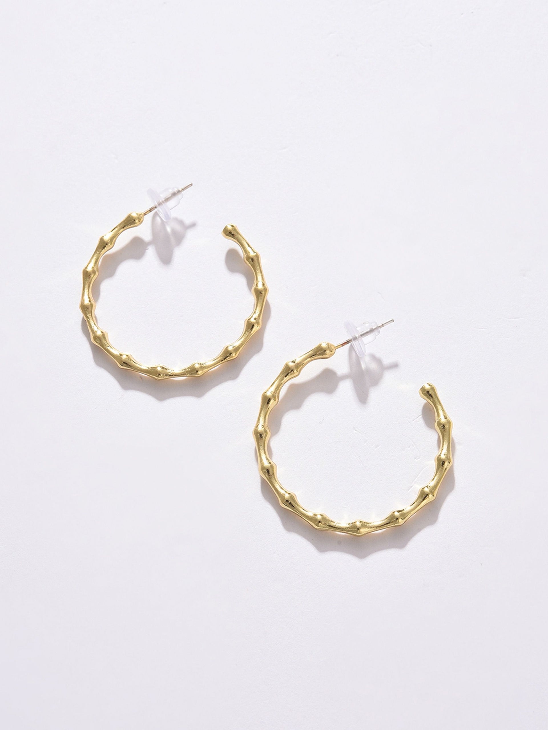 Gold-toned Contemporary Ear Cuff Earrings