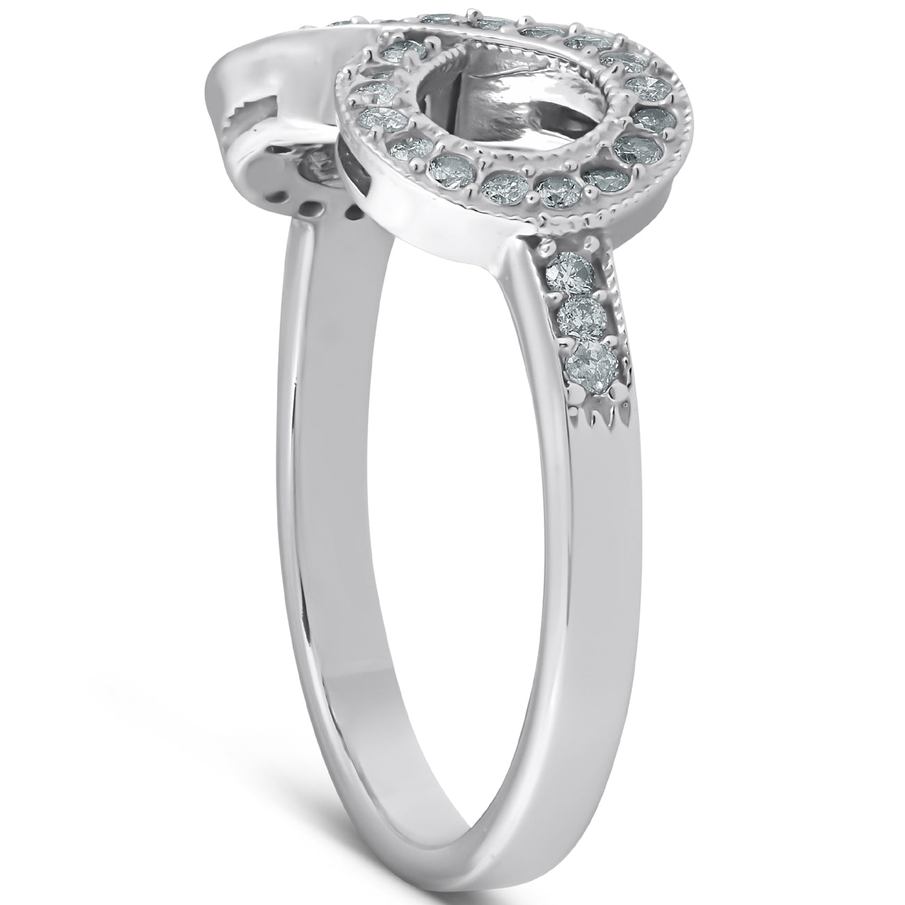 1/3ct Diamond Infinity Ring 10K White Gold