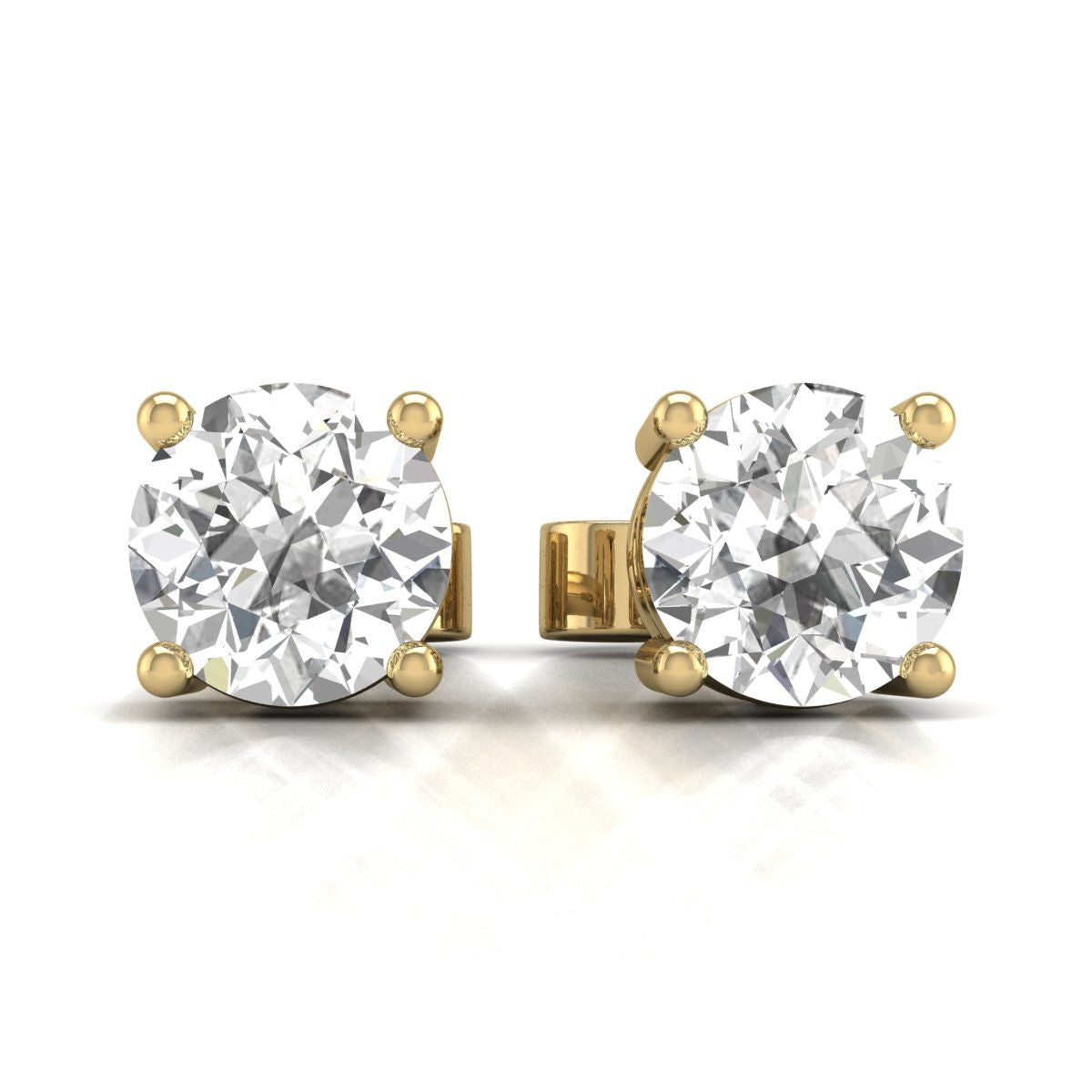 Diana M Lab 14KT YG 4 ct TW LGD STUDS