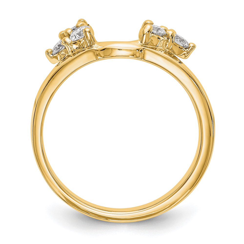 14k Yellow Gold Lab Grown Diamond Wedding Band Ring 0.37ct Clarity- VS Color- D-E