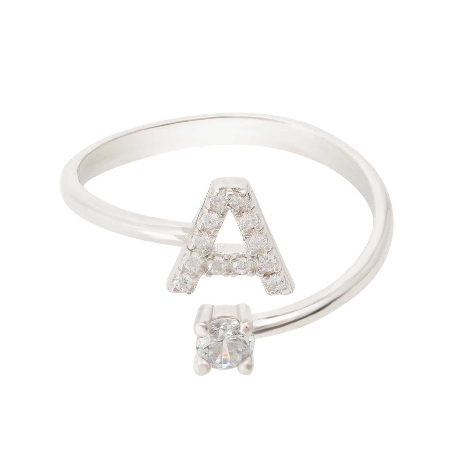 Initial Ring Silver A