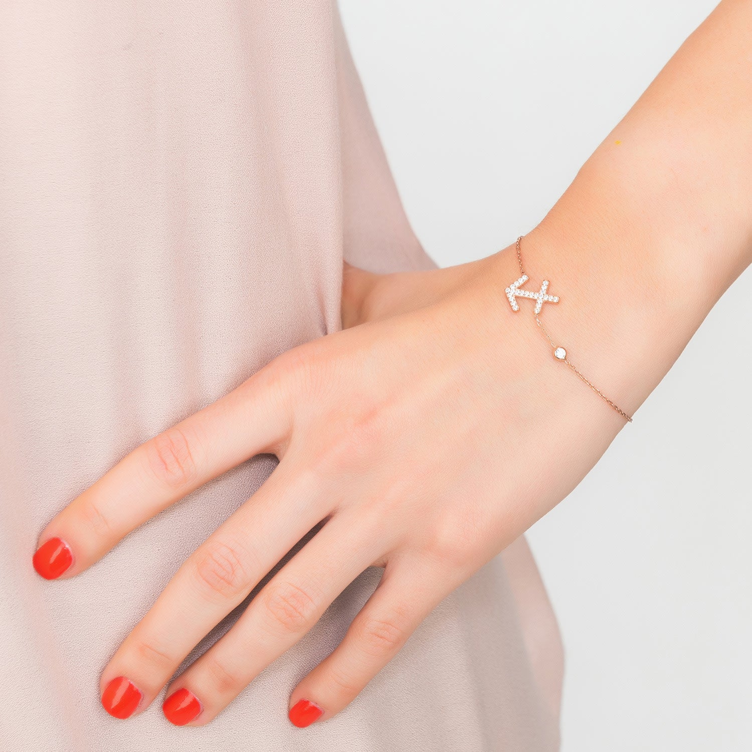 Zodiac Horoscope Star Sign Bracelet Sagittarius Gold