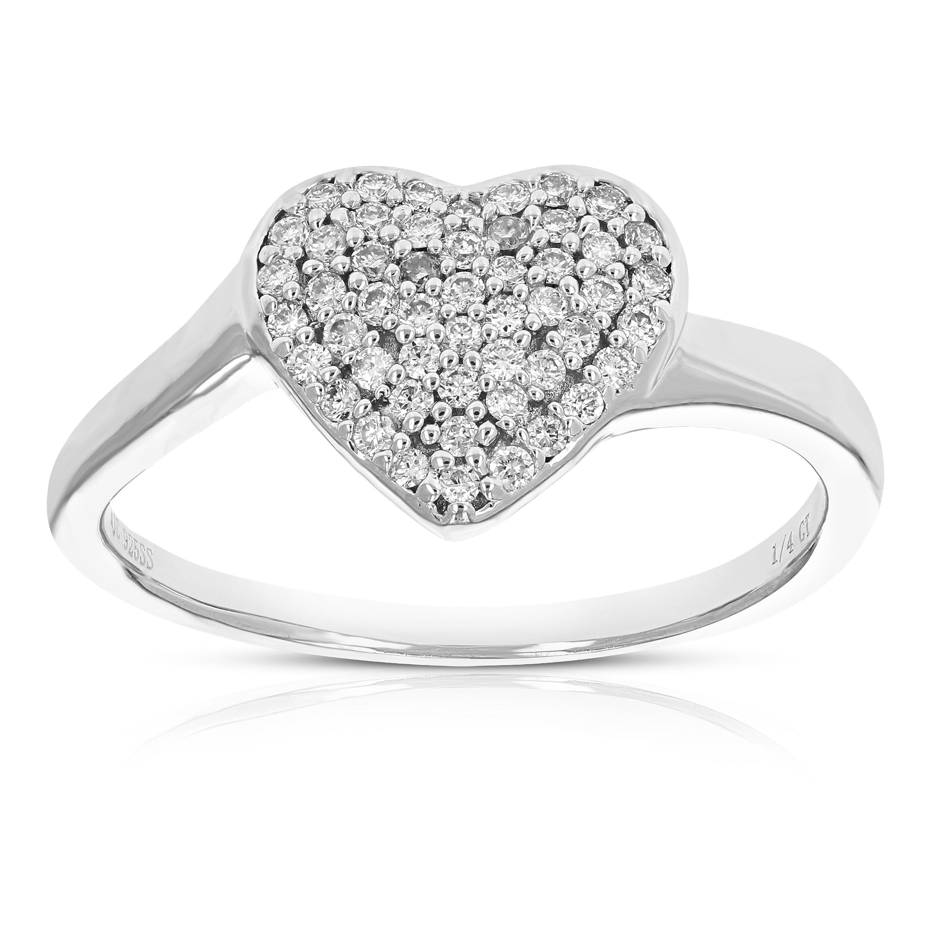 1/4 cttw Round Cut Lab Grown Diamond Wedding Engagement Ring .925 Sterling Silver