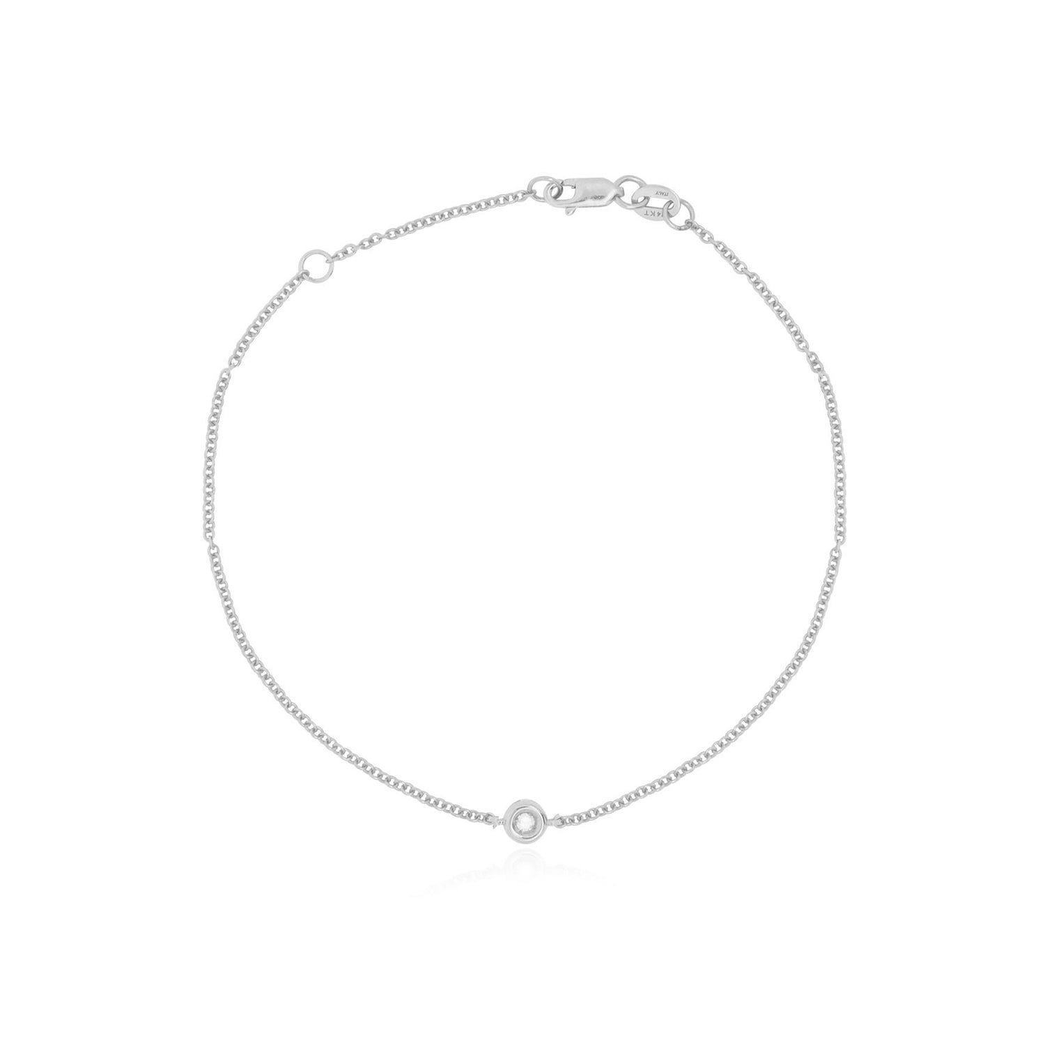 Diamond Single Bezel Bracelet