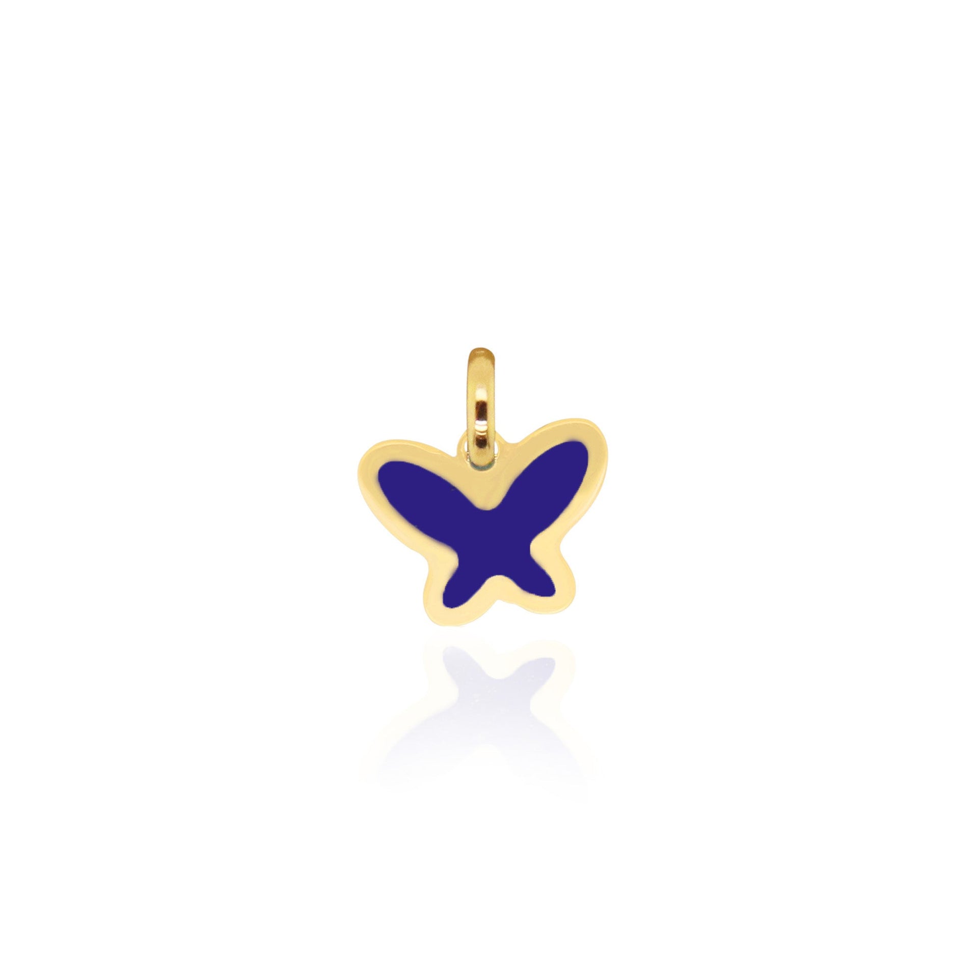 Lapis Butterfly Charm