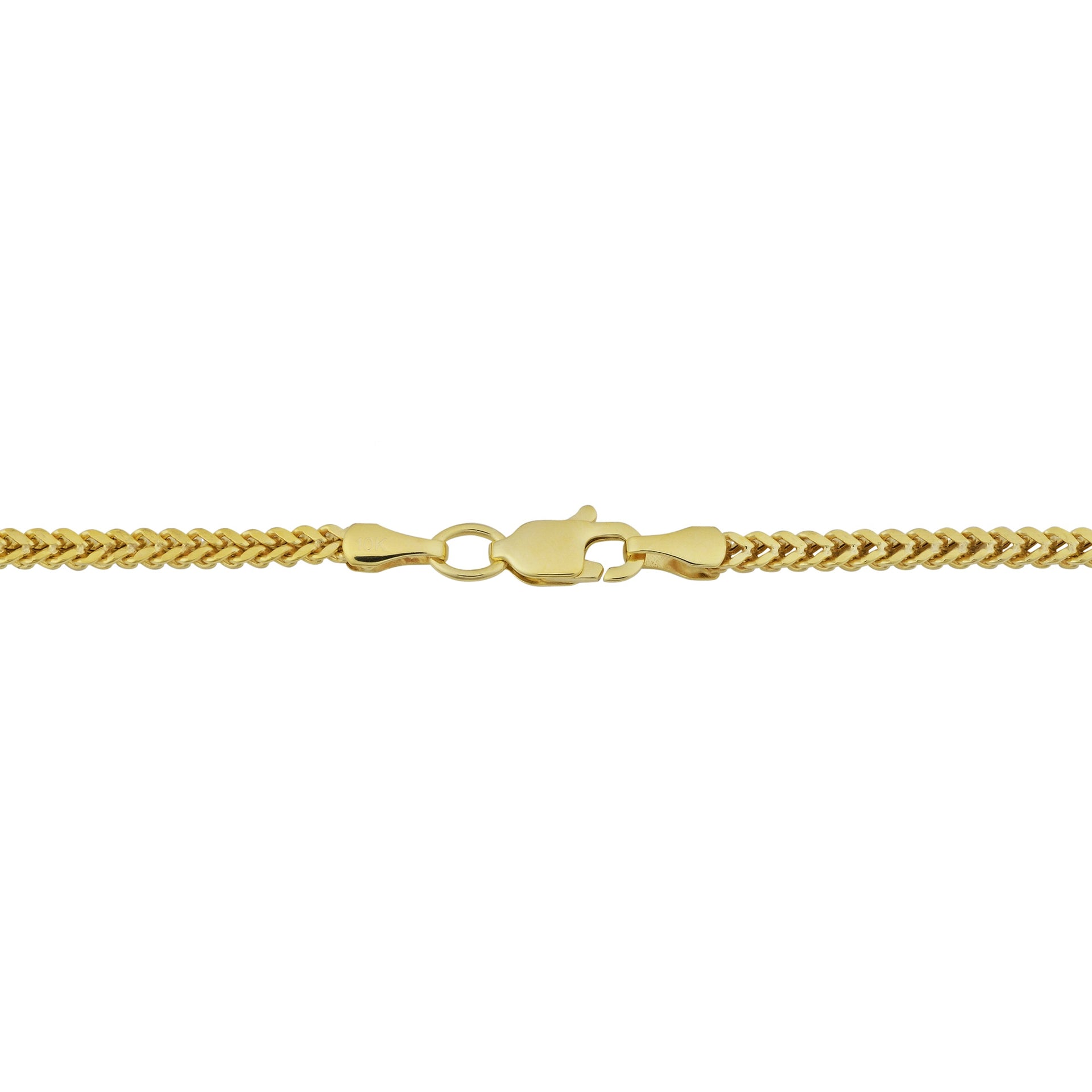 14k Yellow Gold 1.85mm Franco Link Necklace (30 inch)
