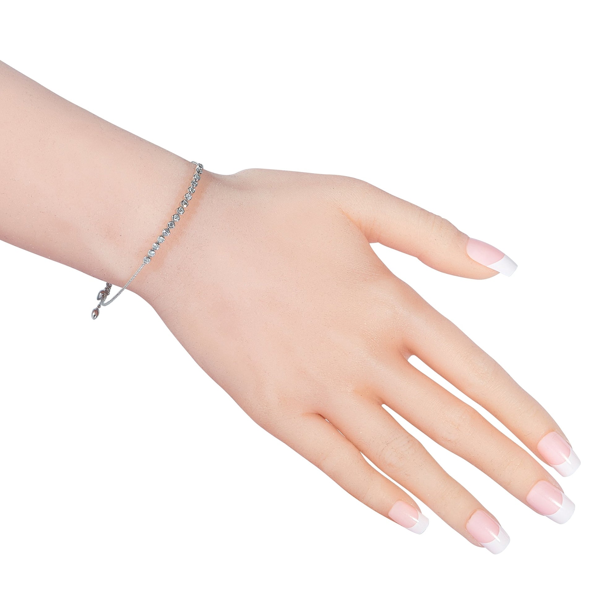 14K White Gold 0.50 ct Diamond Tennis Bracelet