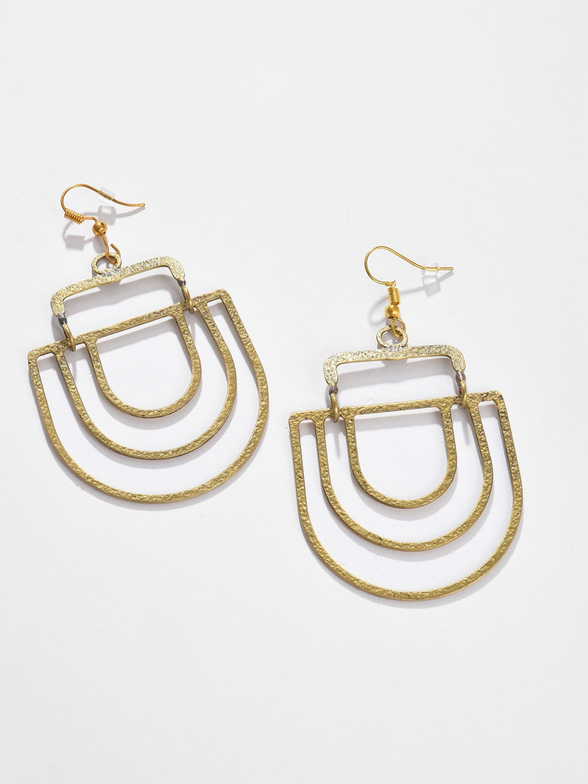 Gold-toned Contemporary Studs Earrings
