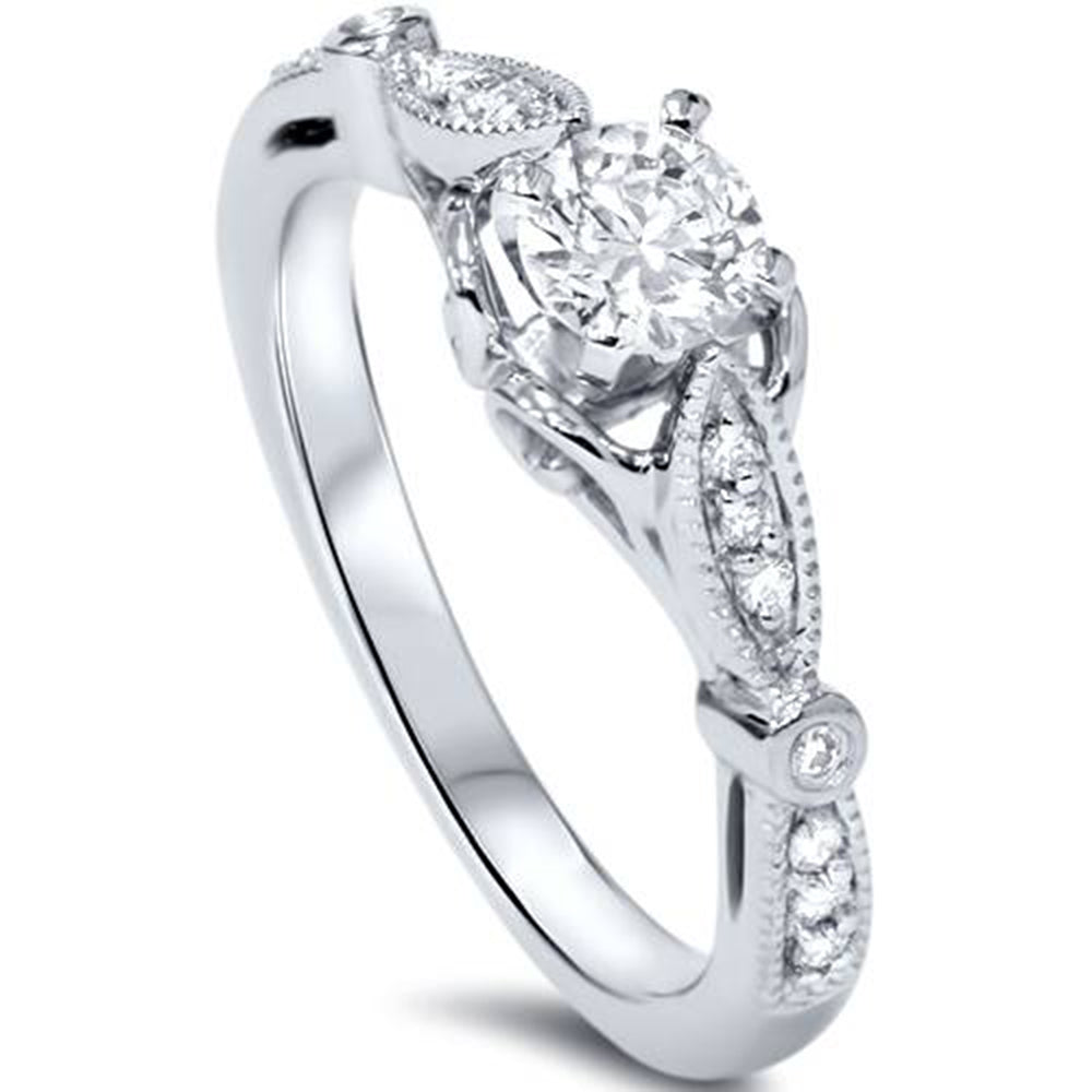 5/8 ct Diamond Vintage Engagement Ring 950 Platinum