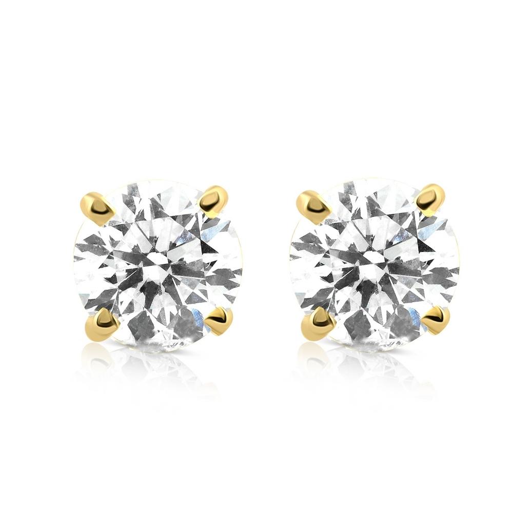 3/8 ct Diamond Studs 14K Yellow Gold