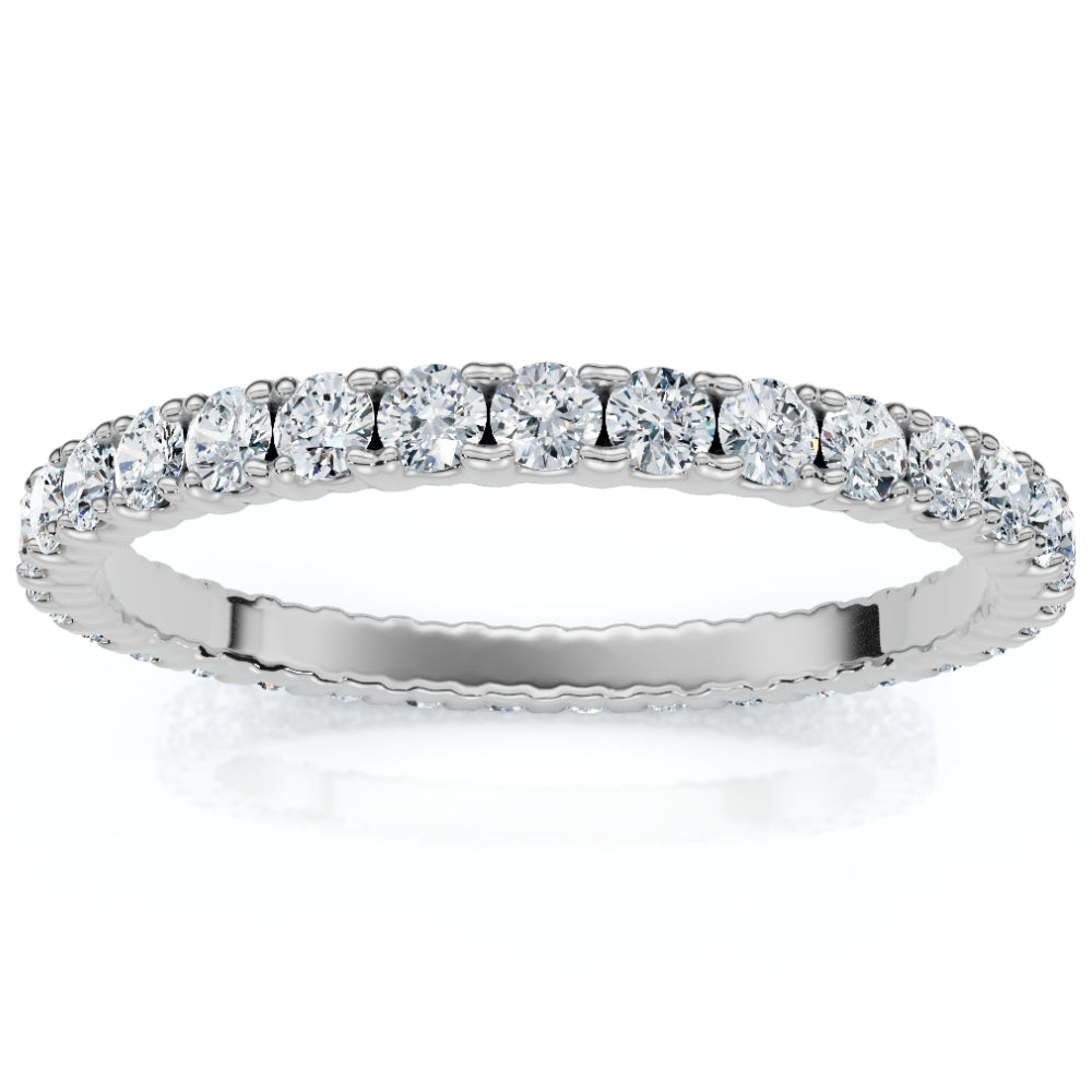 5/8 ct Diamond Eternity Wedding Ring 14k Gold or Platinum Lab Grown