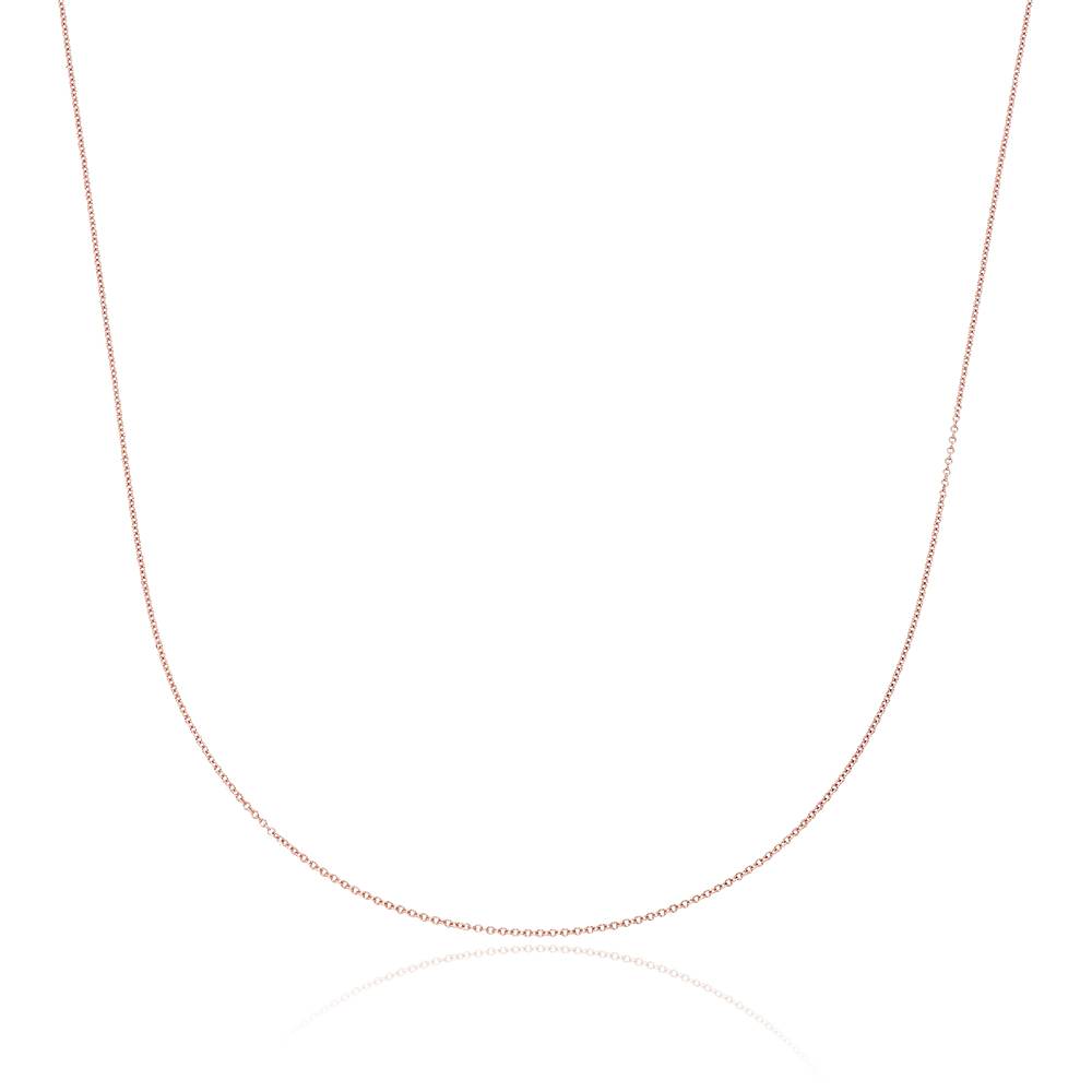 Cable Chain Necklace in 18K Rose Gold Plating