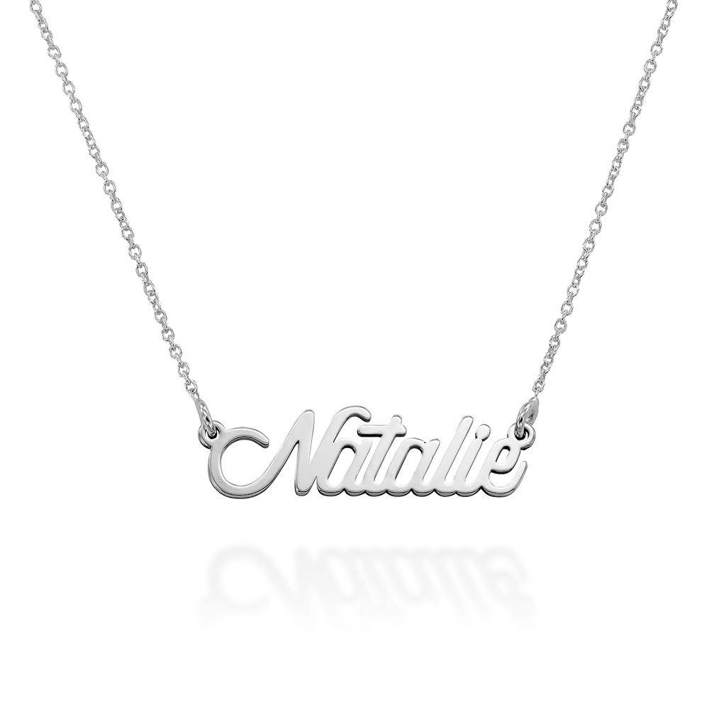 Cable Chain Script Name Necklace in Sterling Silver