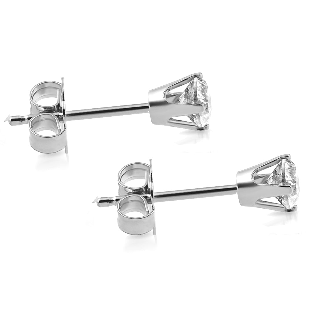 F/VS .50 Ct Simulated Diamond Studs