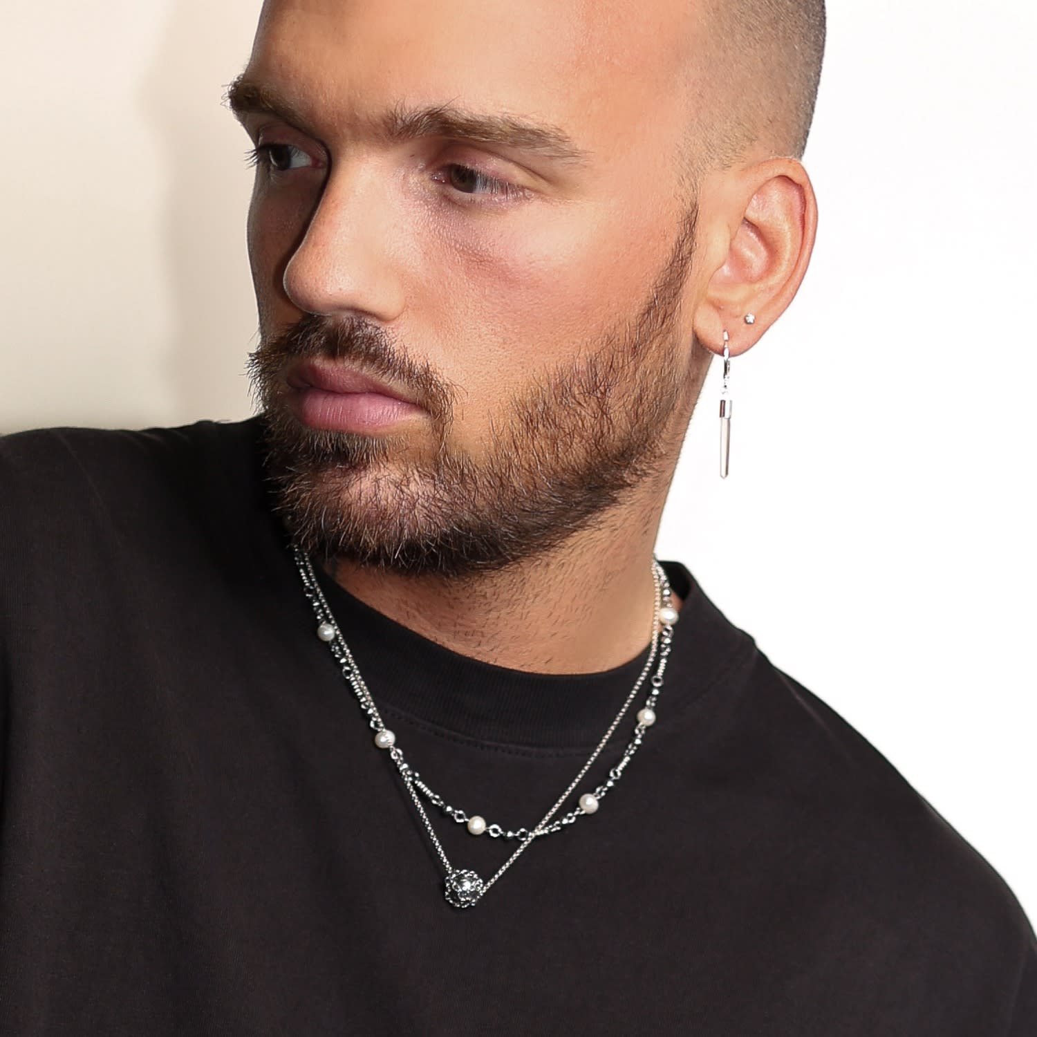 Caged Hematite Sphere Pendant