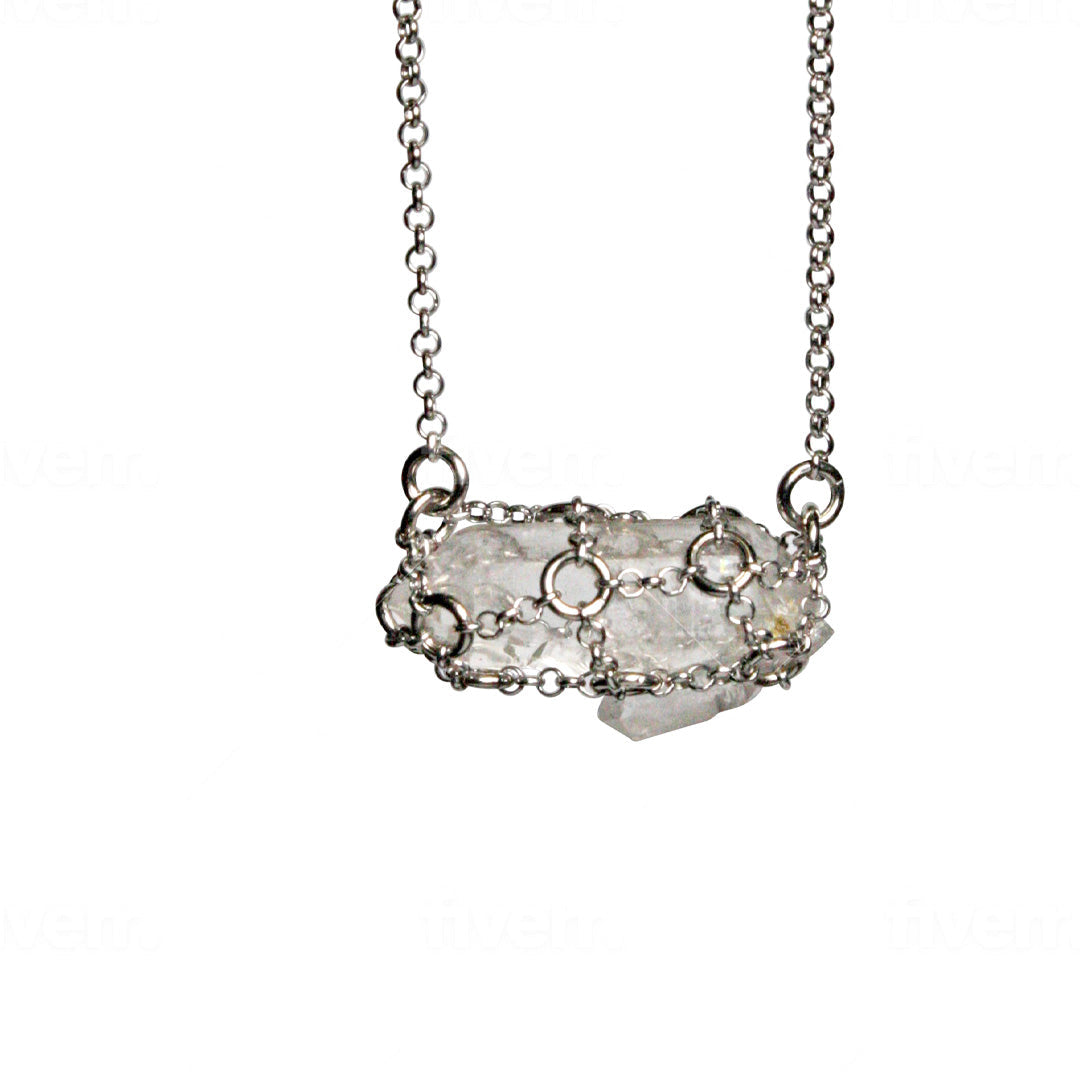 Caged Quartz Necklace I