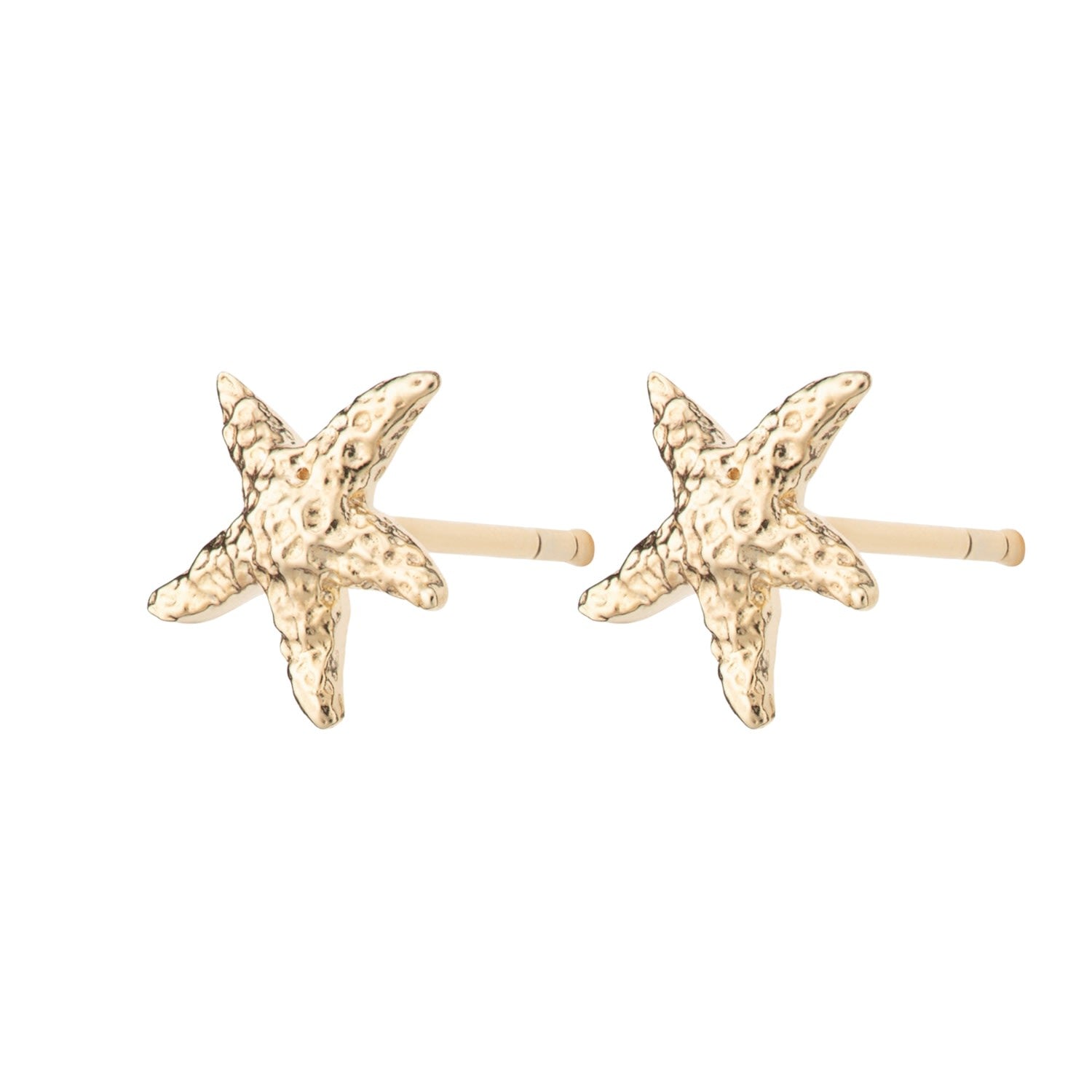 Gold Plated Starfish Stud Earrings