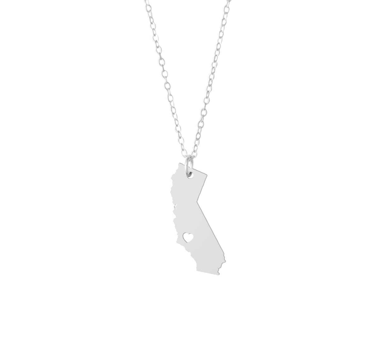 California GPS Coordinates Necklace