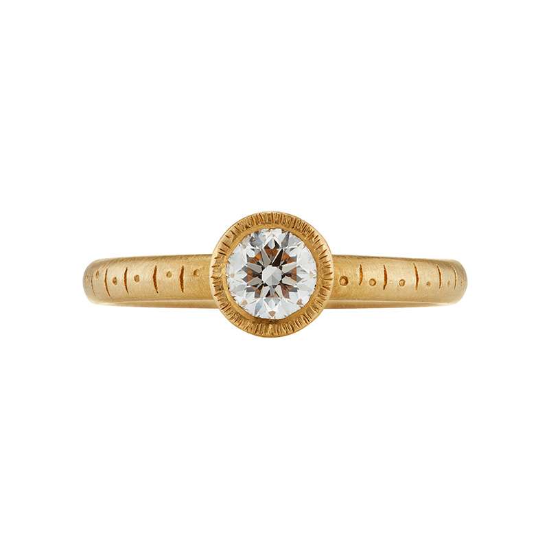 Callie CanadaMark Diamond Engagement Ring in 18ct SMO Gold