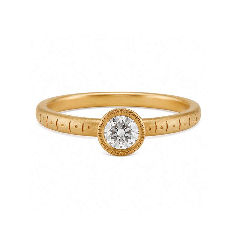 Callie CanadaMark Diamond Engagement Ring in 18ct SMO Gold