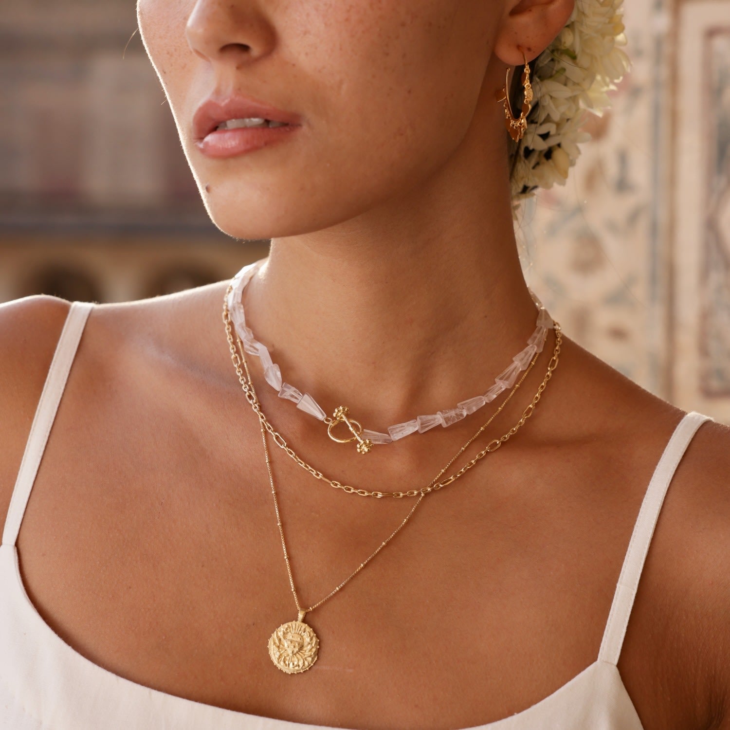 Cancer Zodiac Manifesting Necklace *Double Sided* - Gold Vermeil