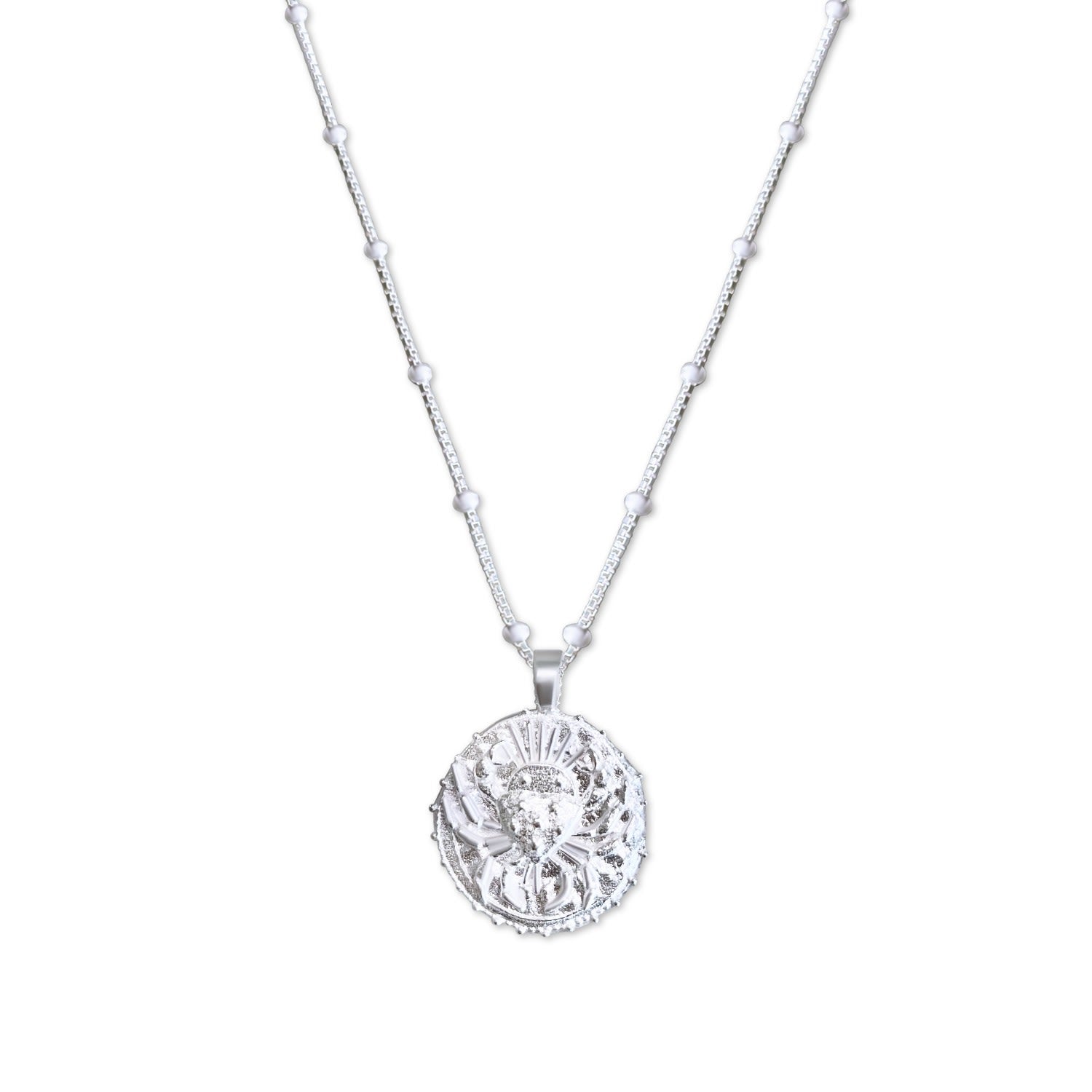 Cancer Zodiac Manifesting Necklace *Double Sided*- Sterling Silver