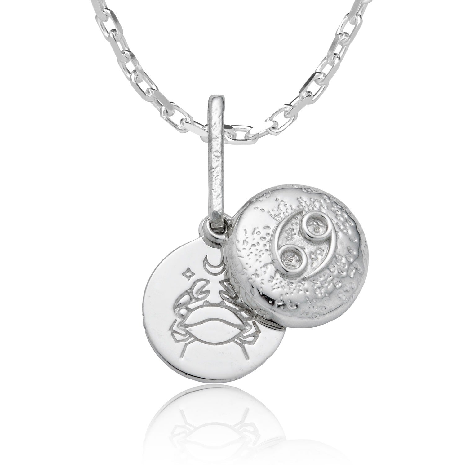 Cancer - Zodiac Necklace In Sterling Silver