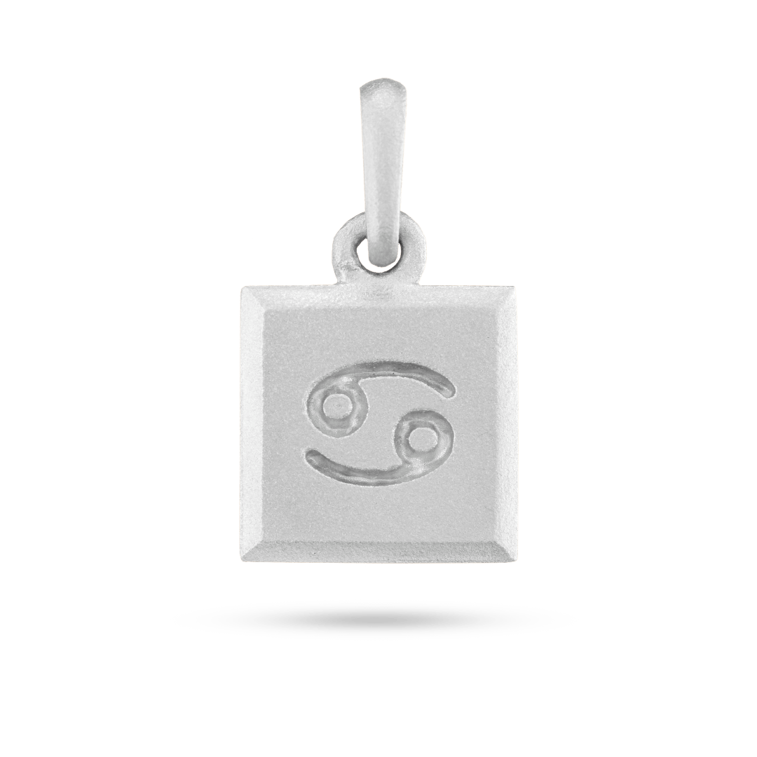 Silver Cancer Zodiac Pendant