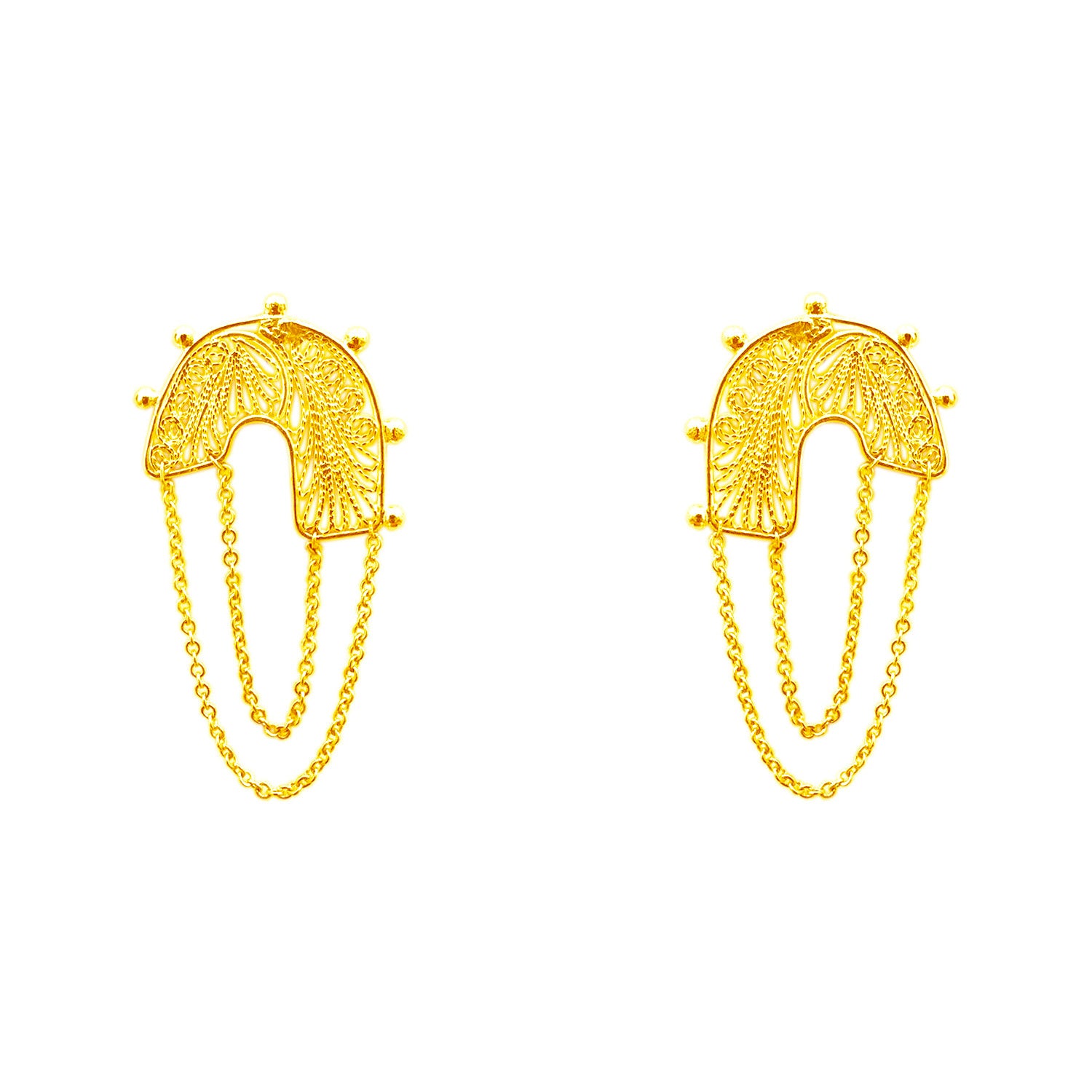 Candelita Alma Golden Earrings
