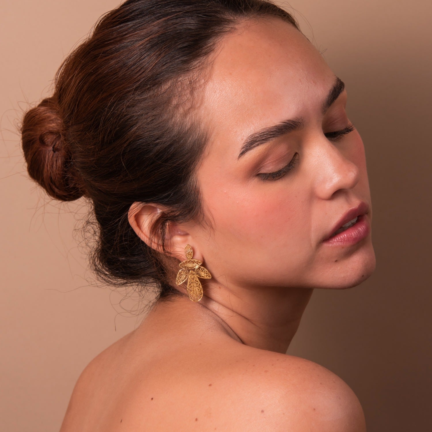 Candelita Golden Angel Earrings