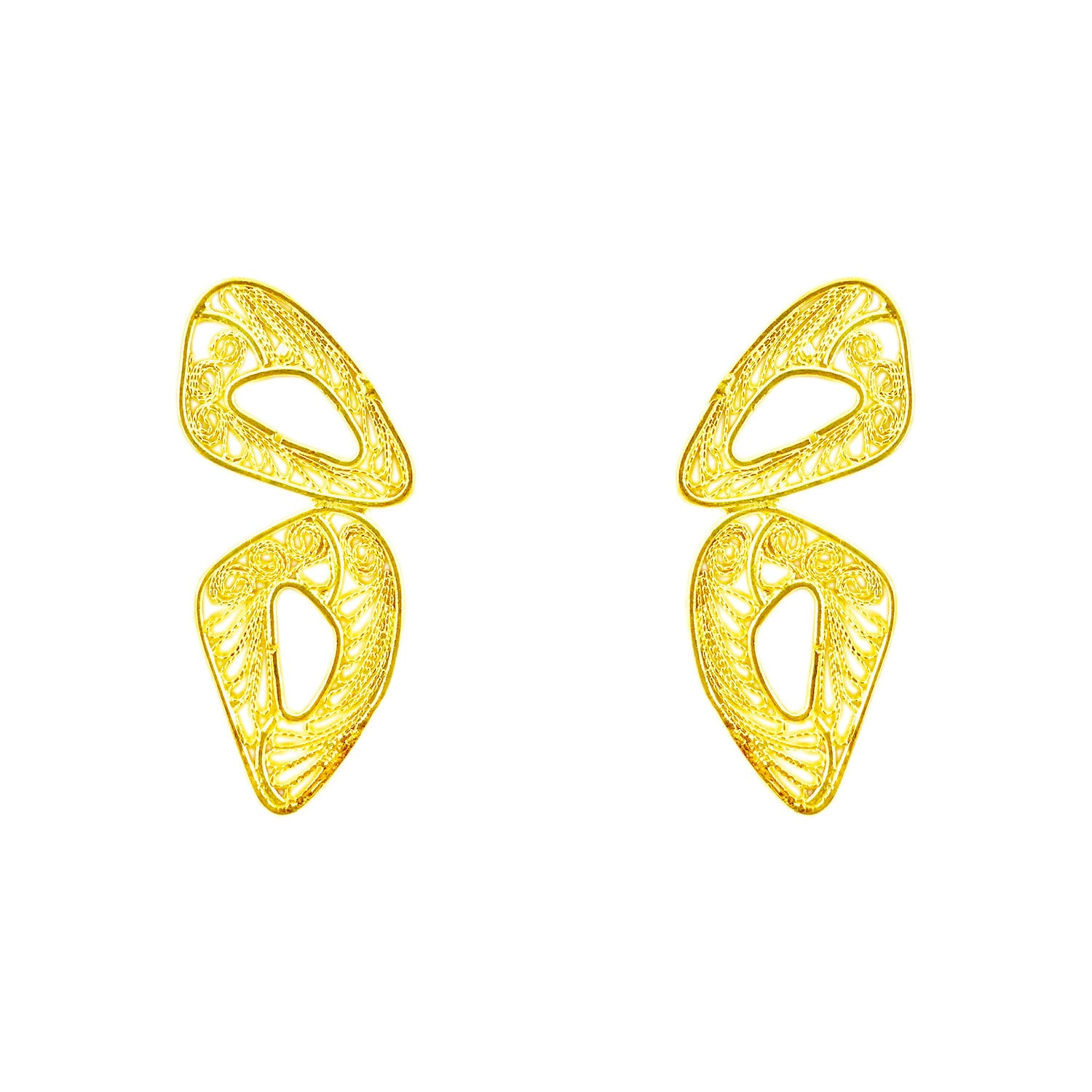 Candelita Golden Butterfly Earrings