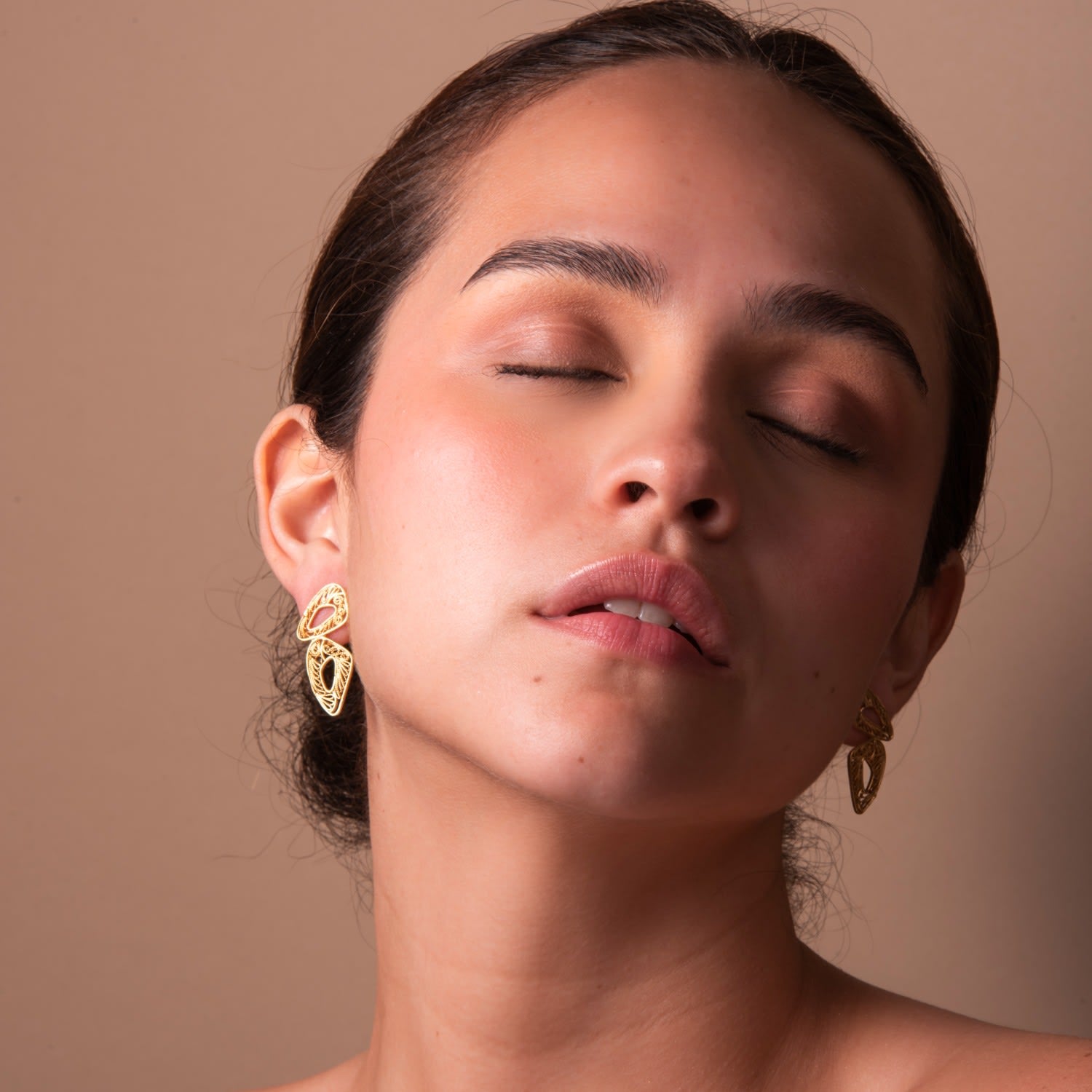 Candelita Golden Butterfly Earrings