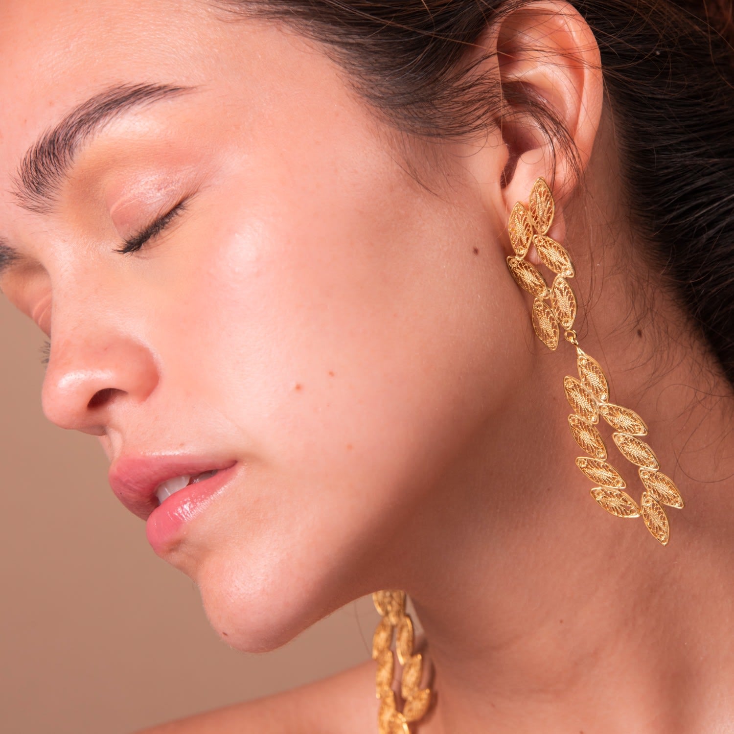 Candelita Maxi Leaf Earrings