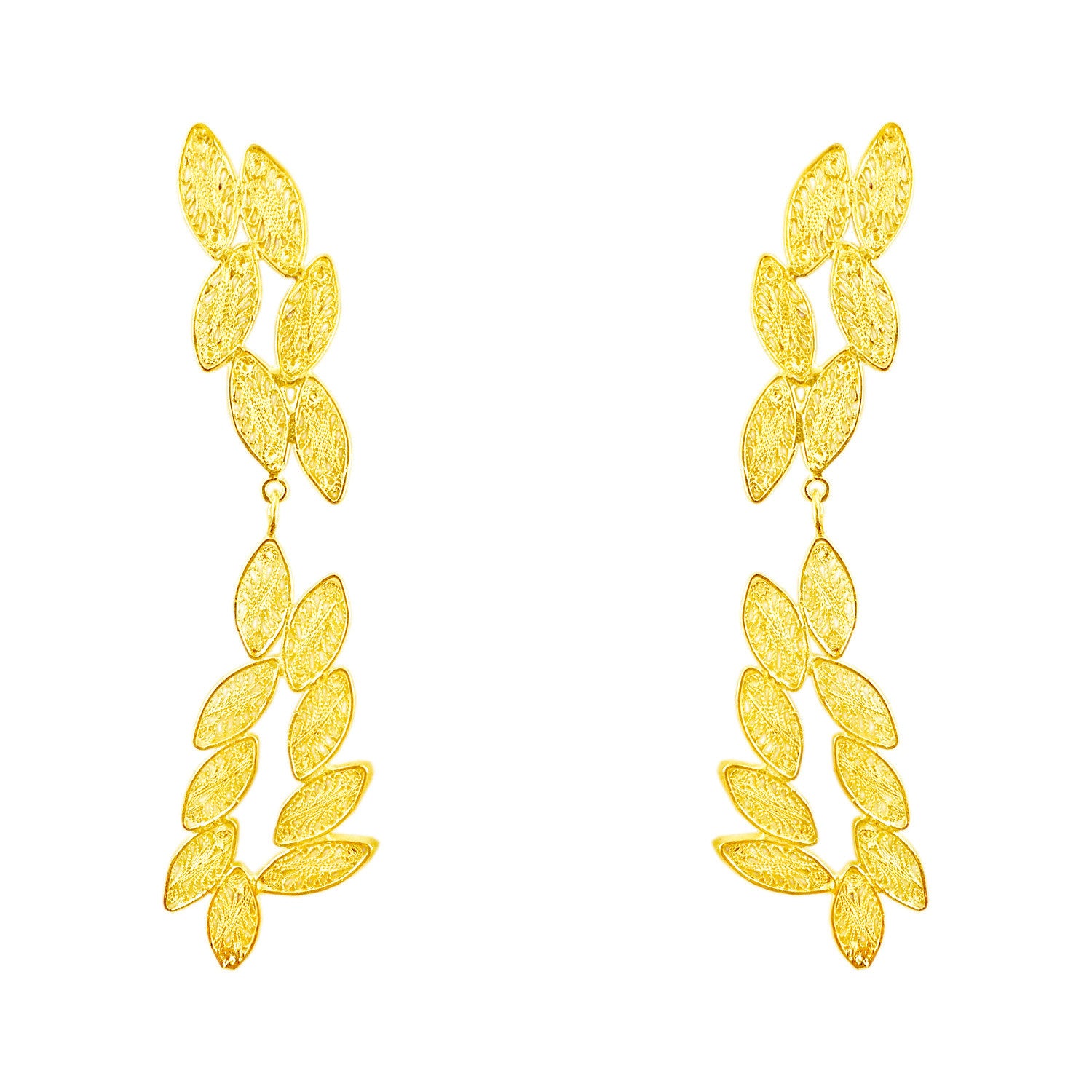 Candelita Maxi Leaf Earrings