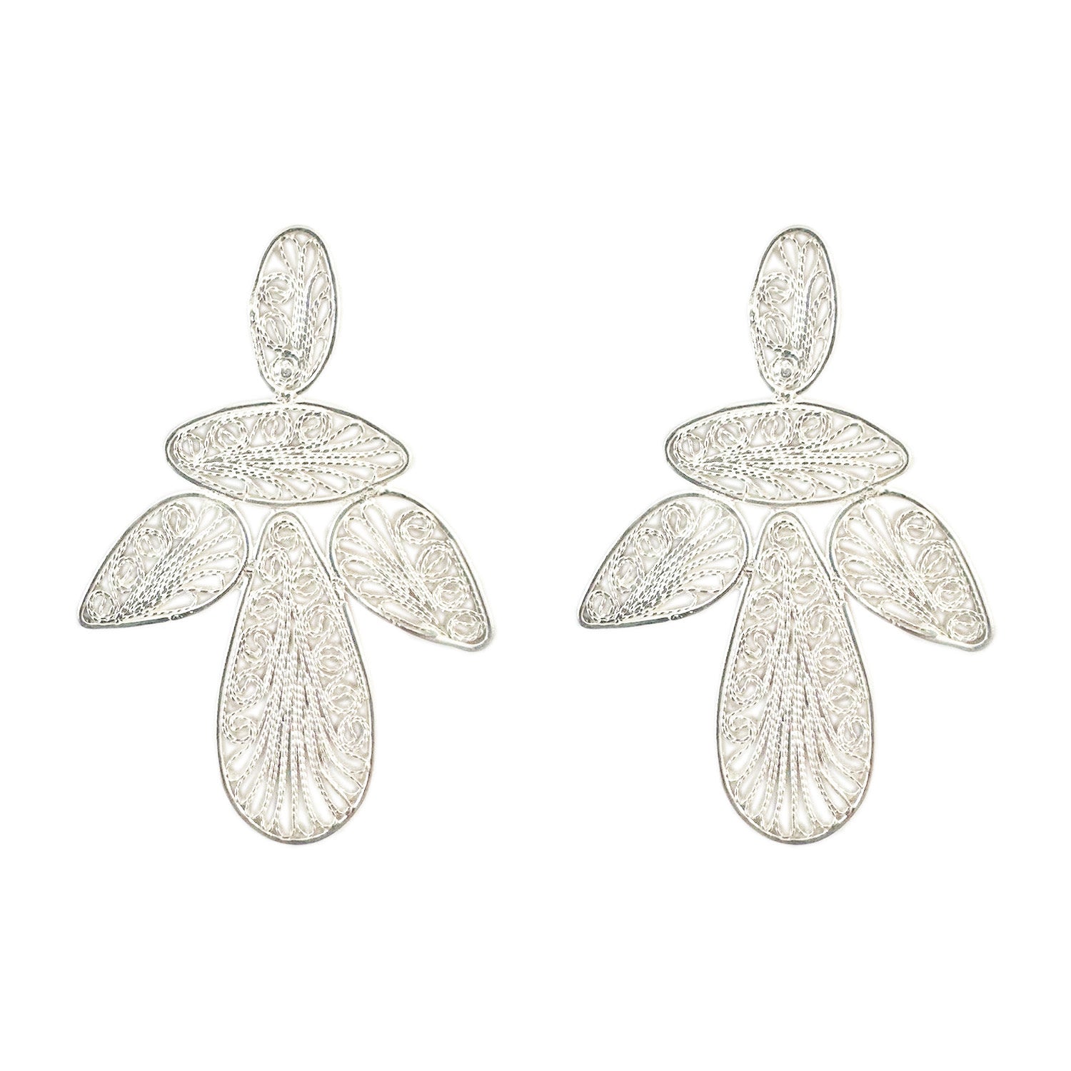 Candelita Silver Angel Earrings