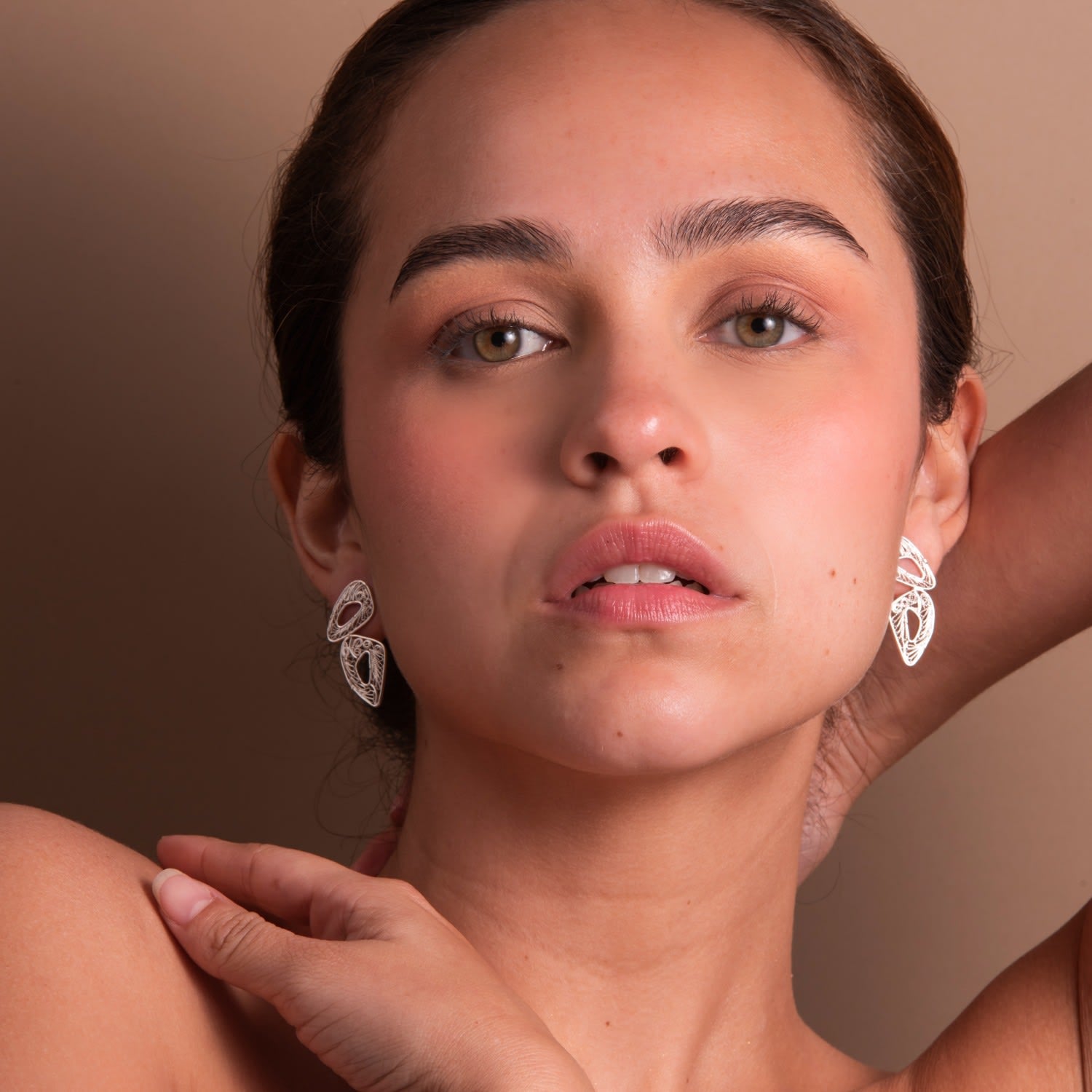 Candelita Silver Butterfly Earrings