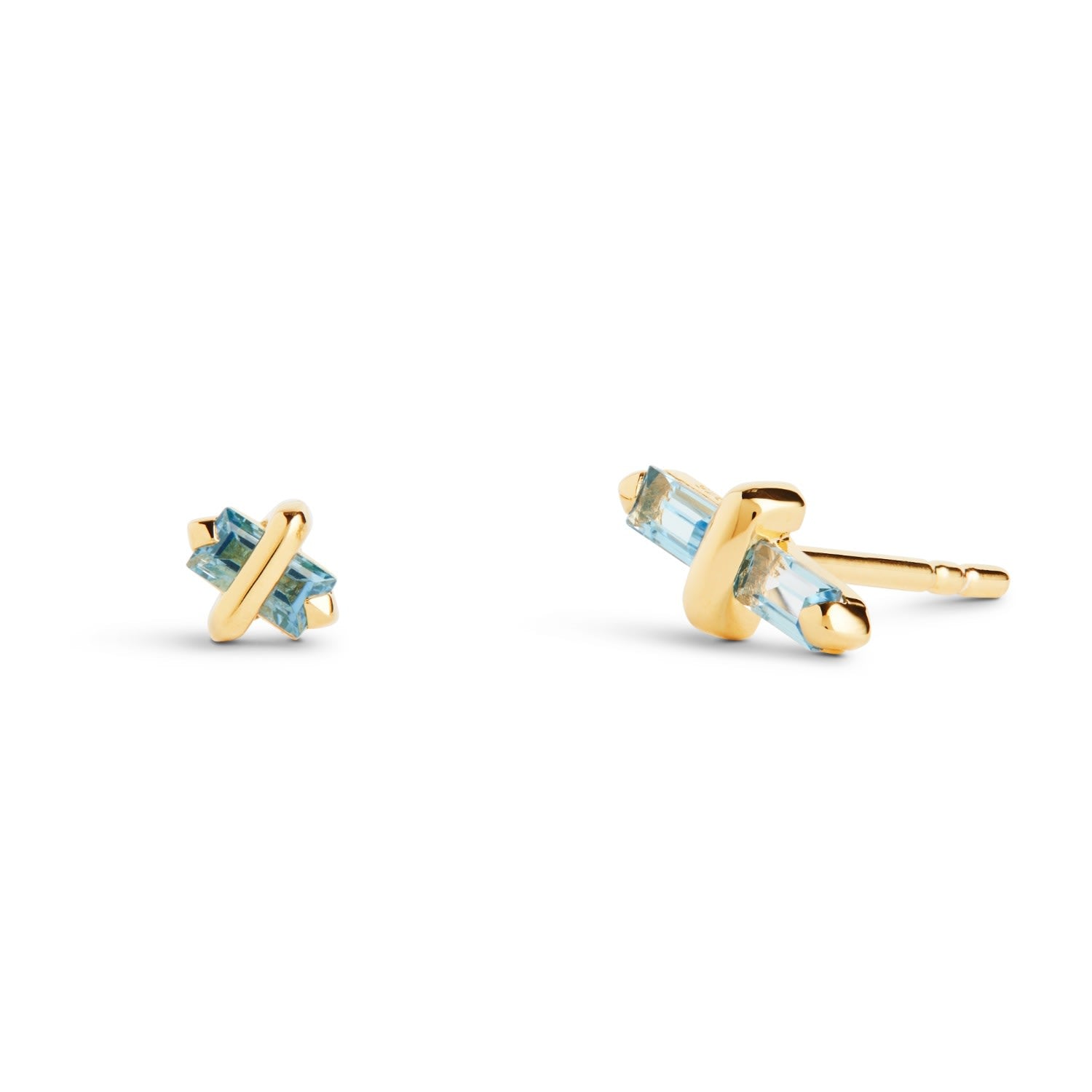 Candy Kiss Earrings - November - Topaz - Gold Vermeil
