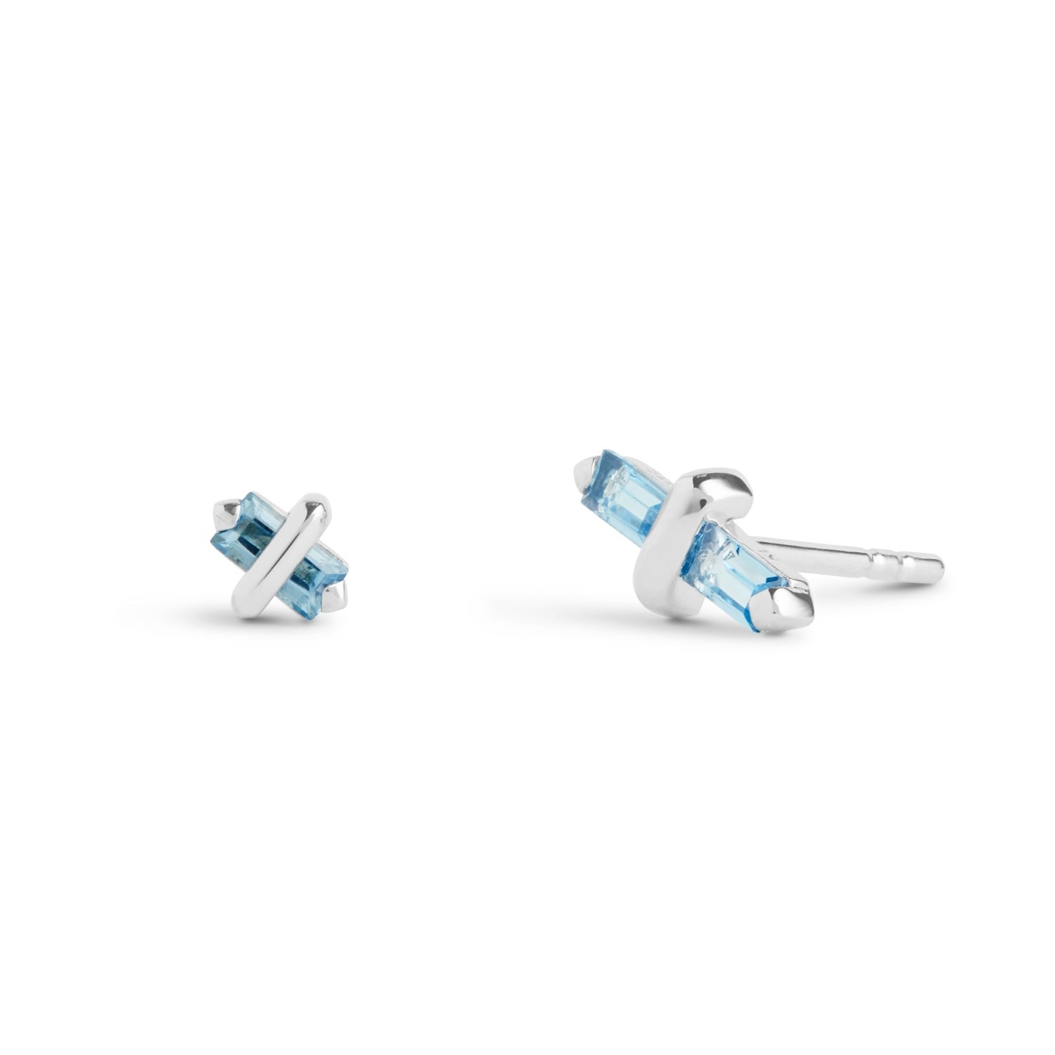 Candy Kiss Earrings - November - Topaz - Silver