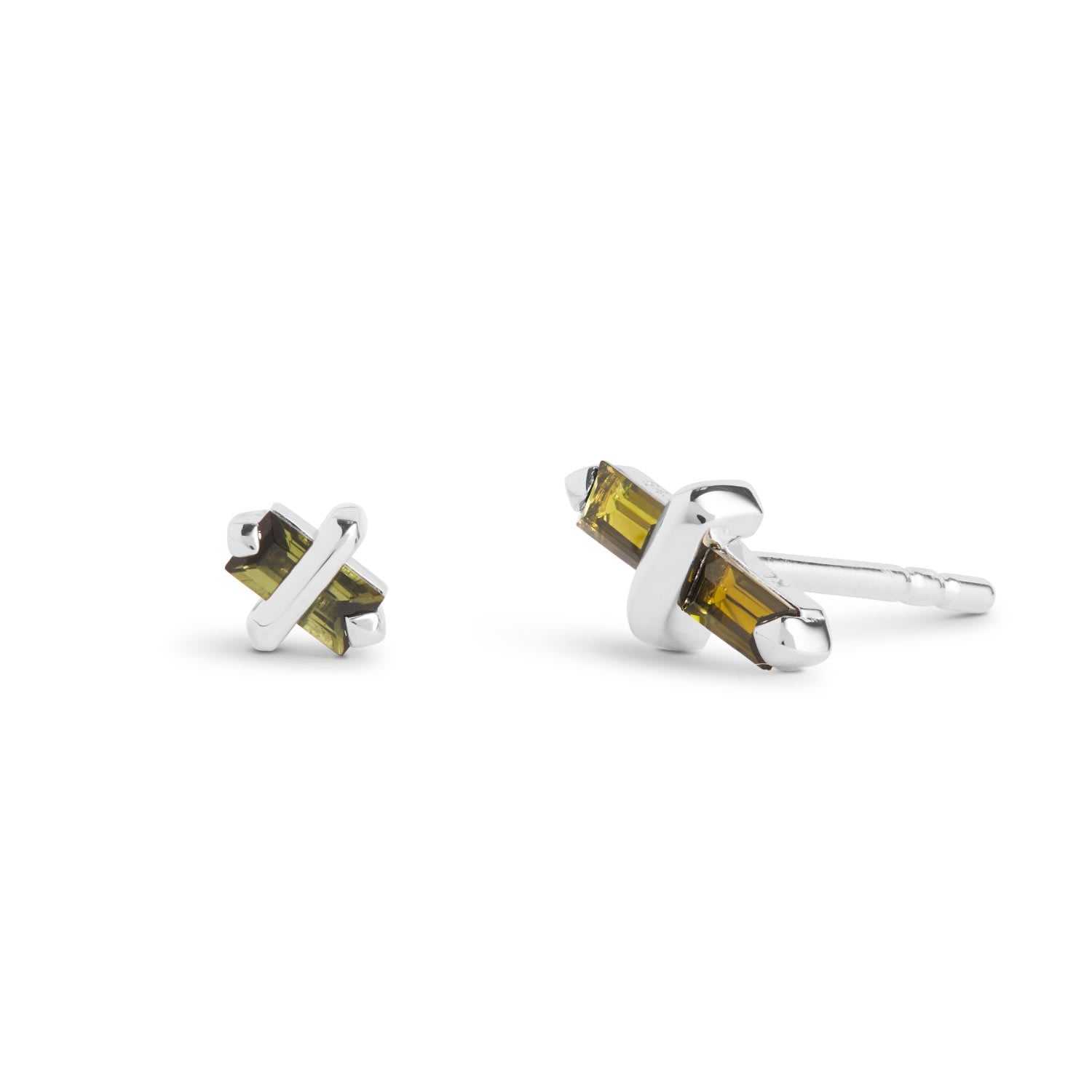 Candy Kiss Earrings - October - Tourmaline - Silver